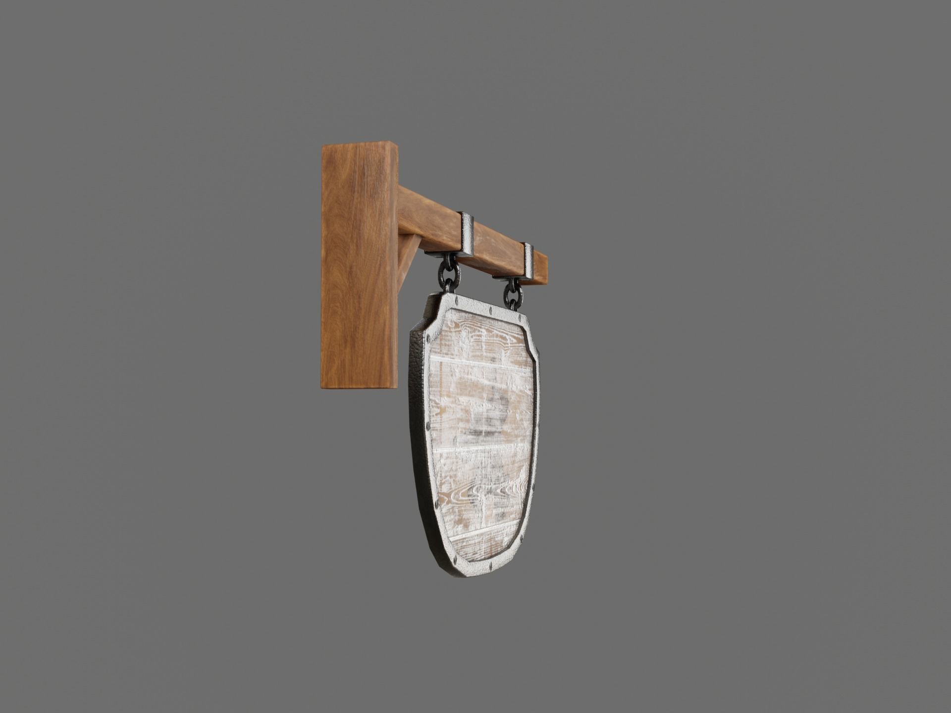 Medival Sign Set Low-poly 3D model_22