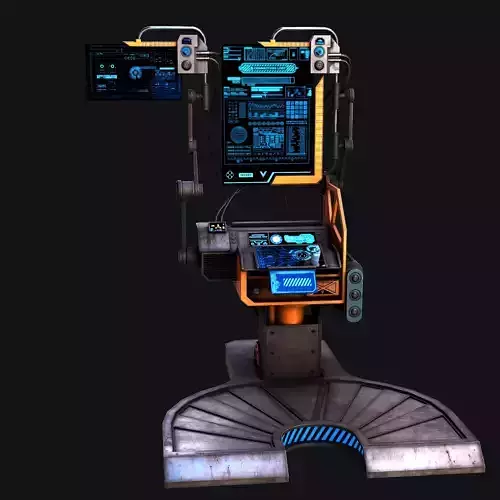 Sci-Fi Console Computer Base 3