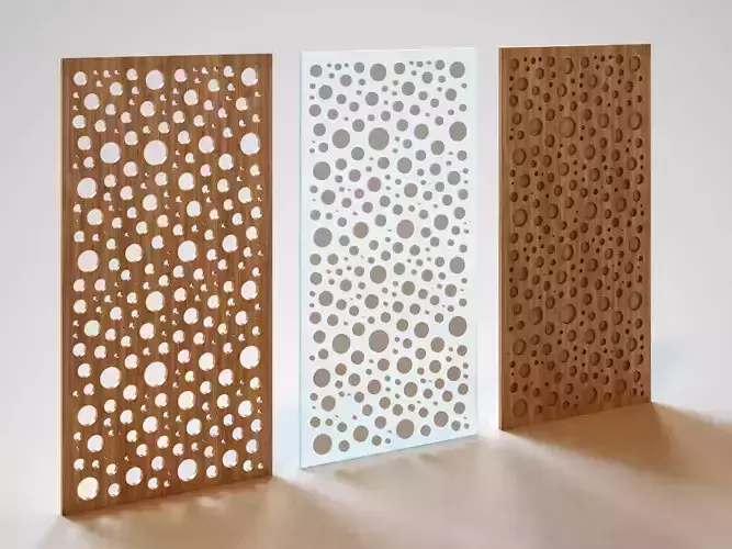 Partition slat wall panels