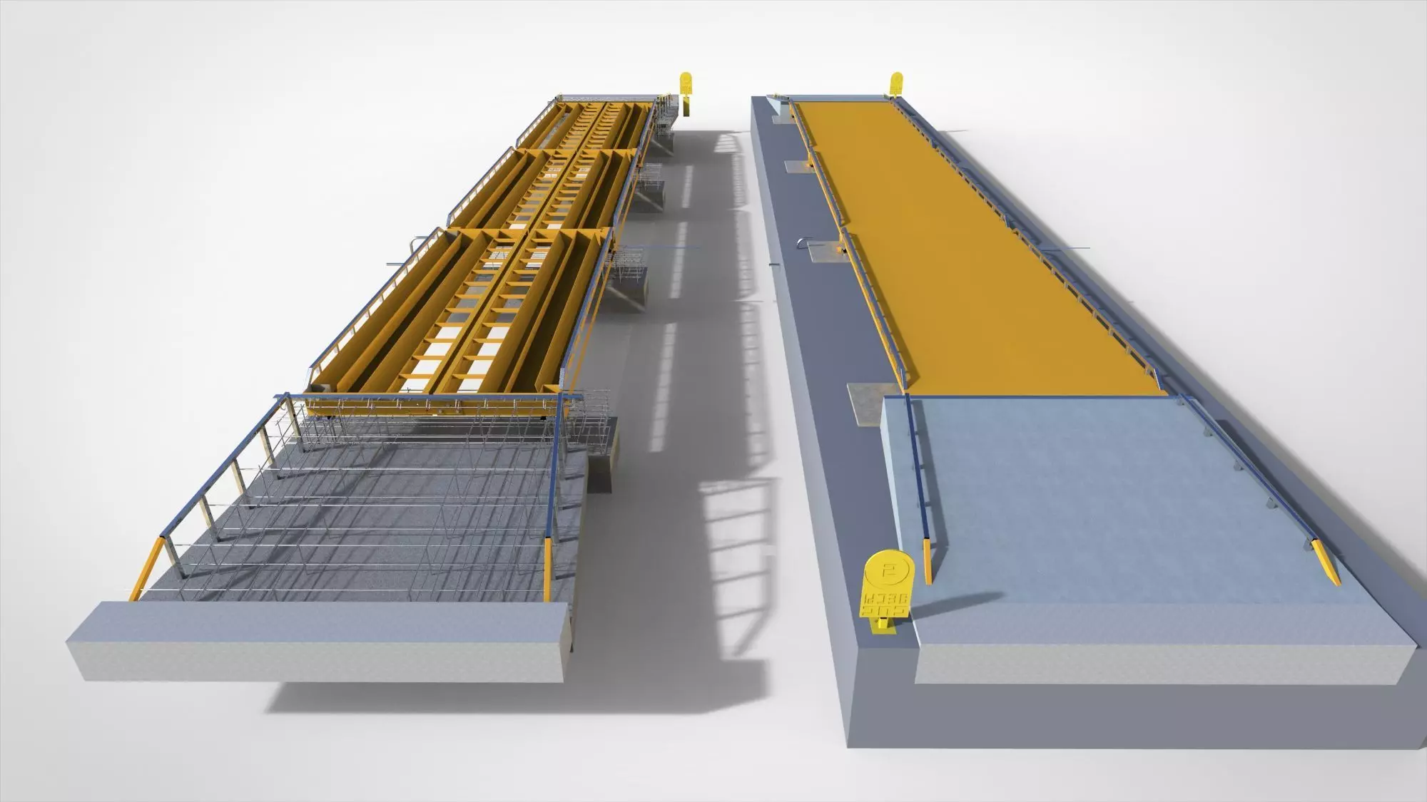 Truck Scales or Railroad Track Scales and Floor Scales 3D model_0
