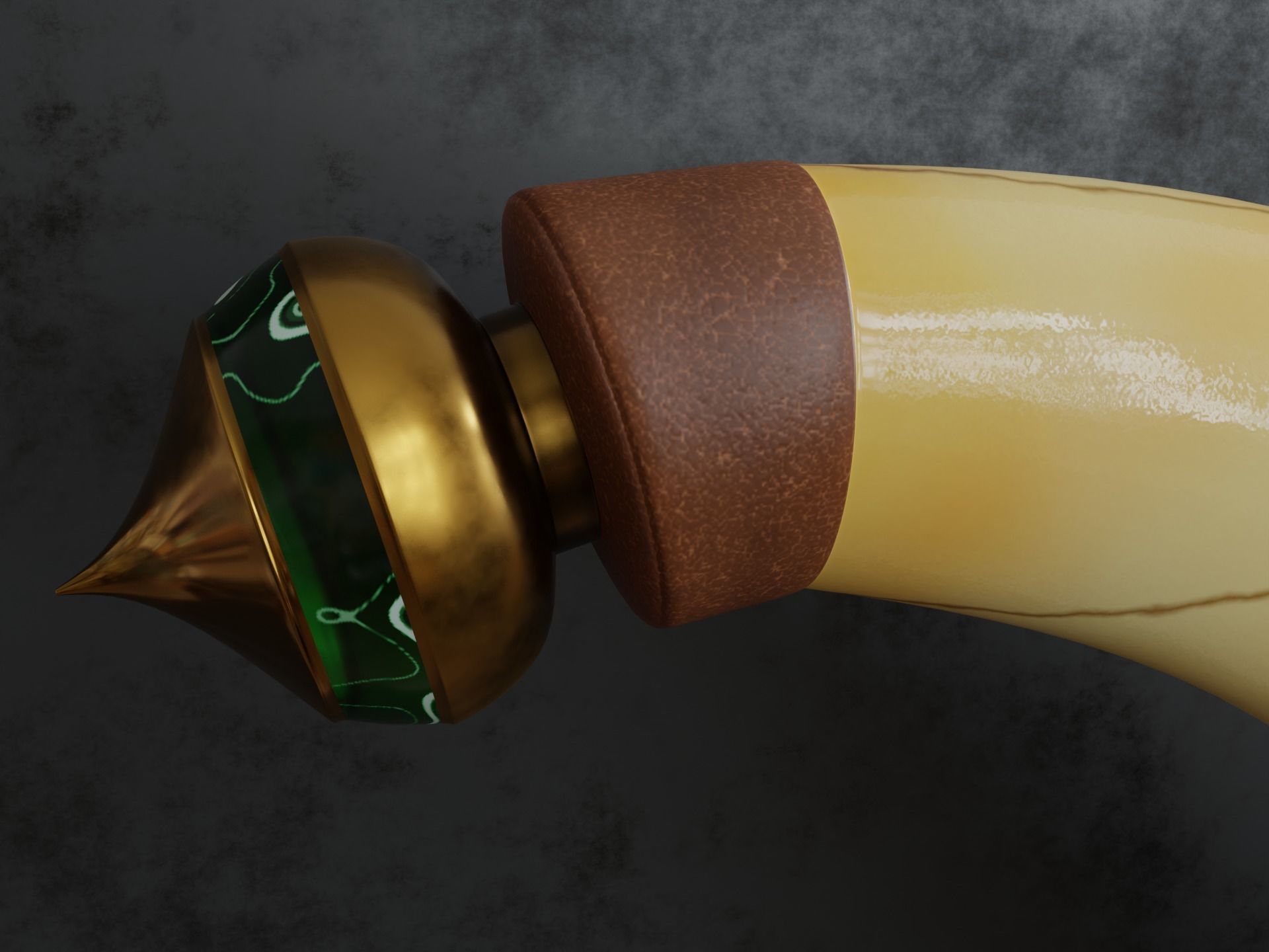 Arabian Dagger 3D model_2