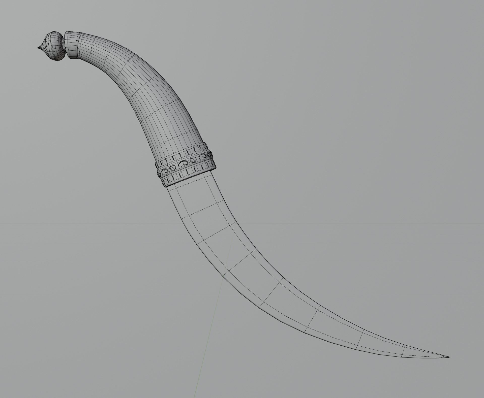 Arabian Dagger 3D model_7