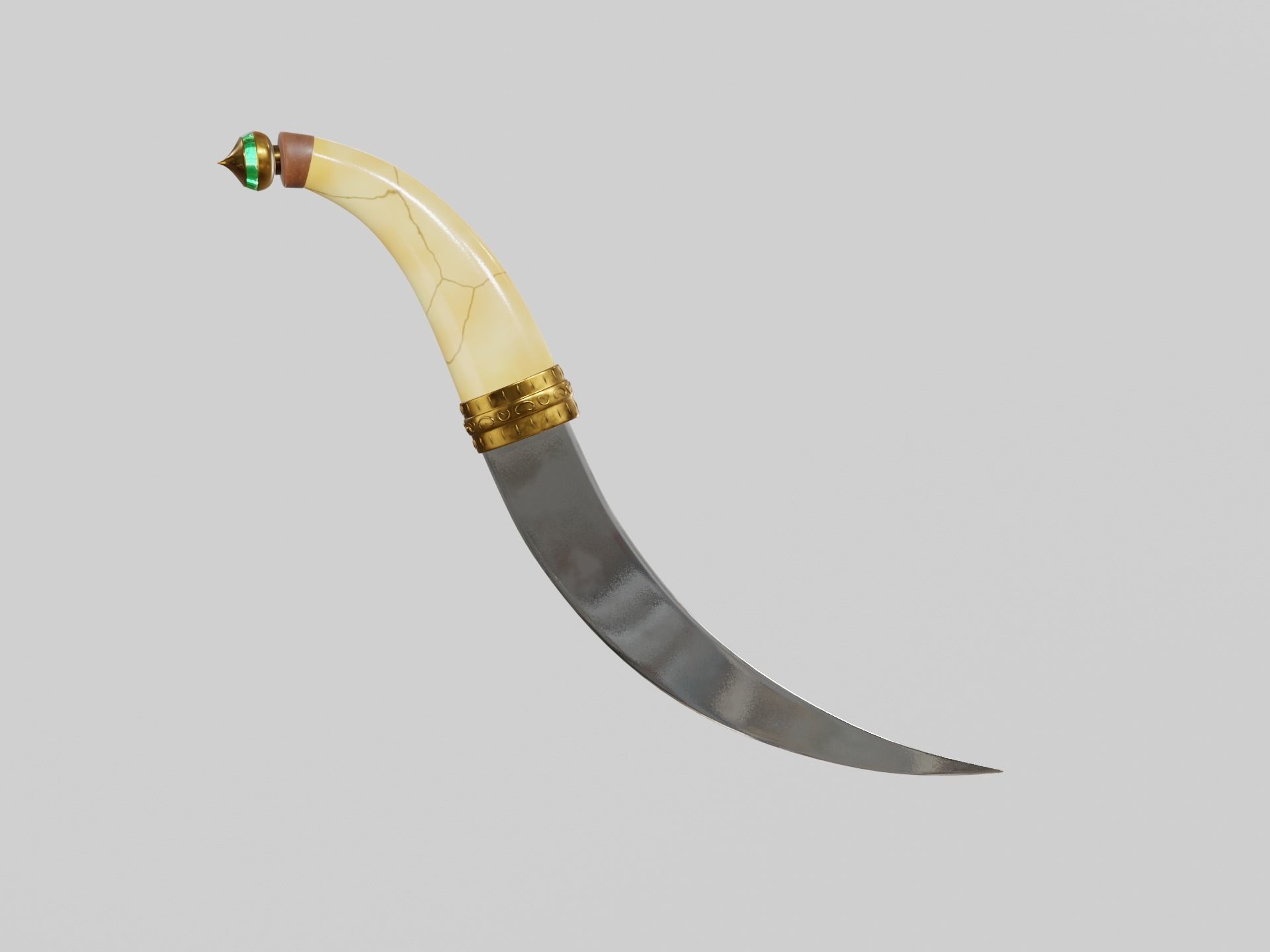 Arabian Dagger 3D model_10