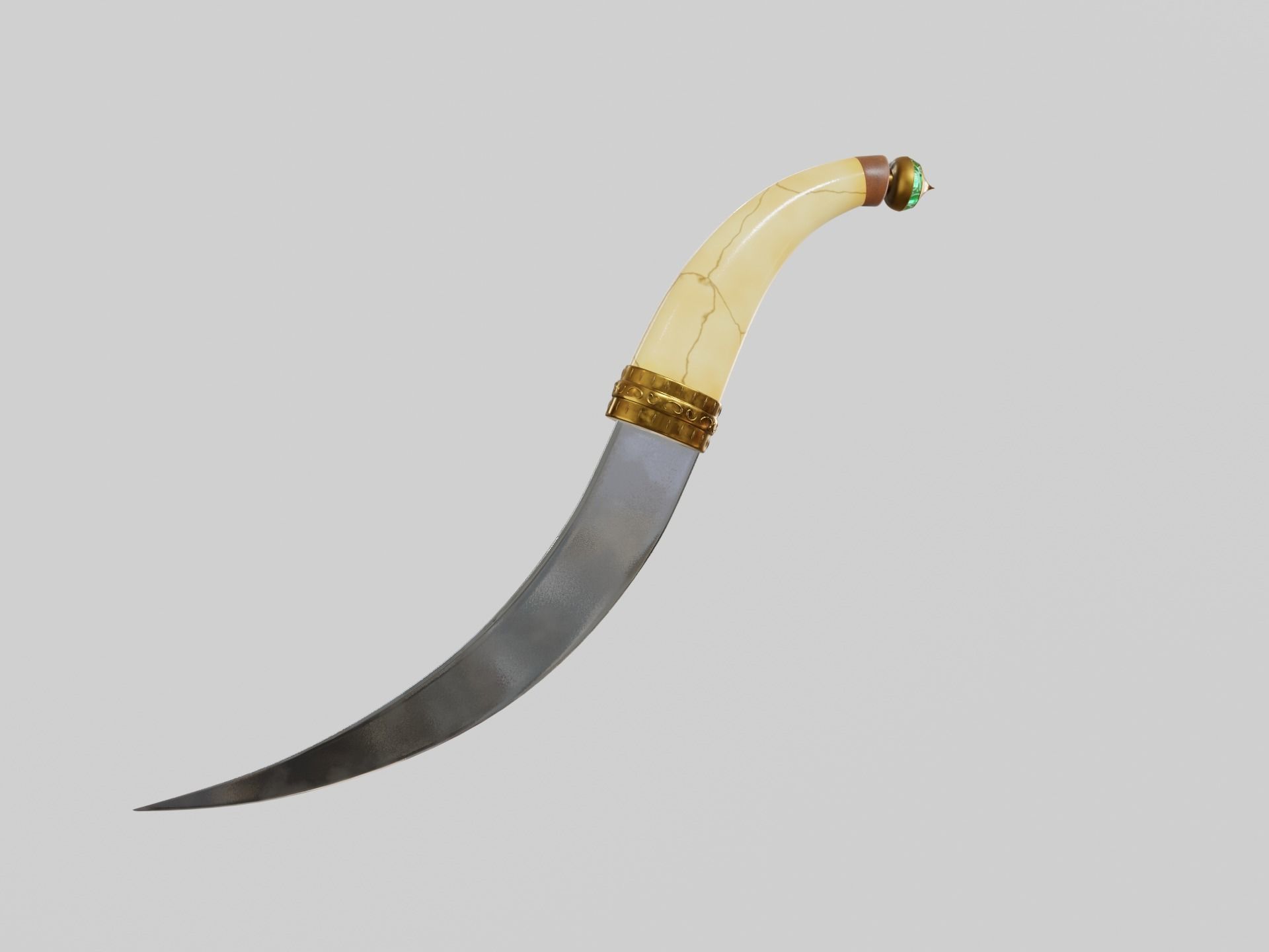Arabian Dagger 3D model_16