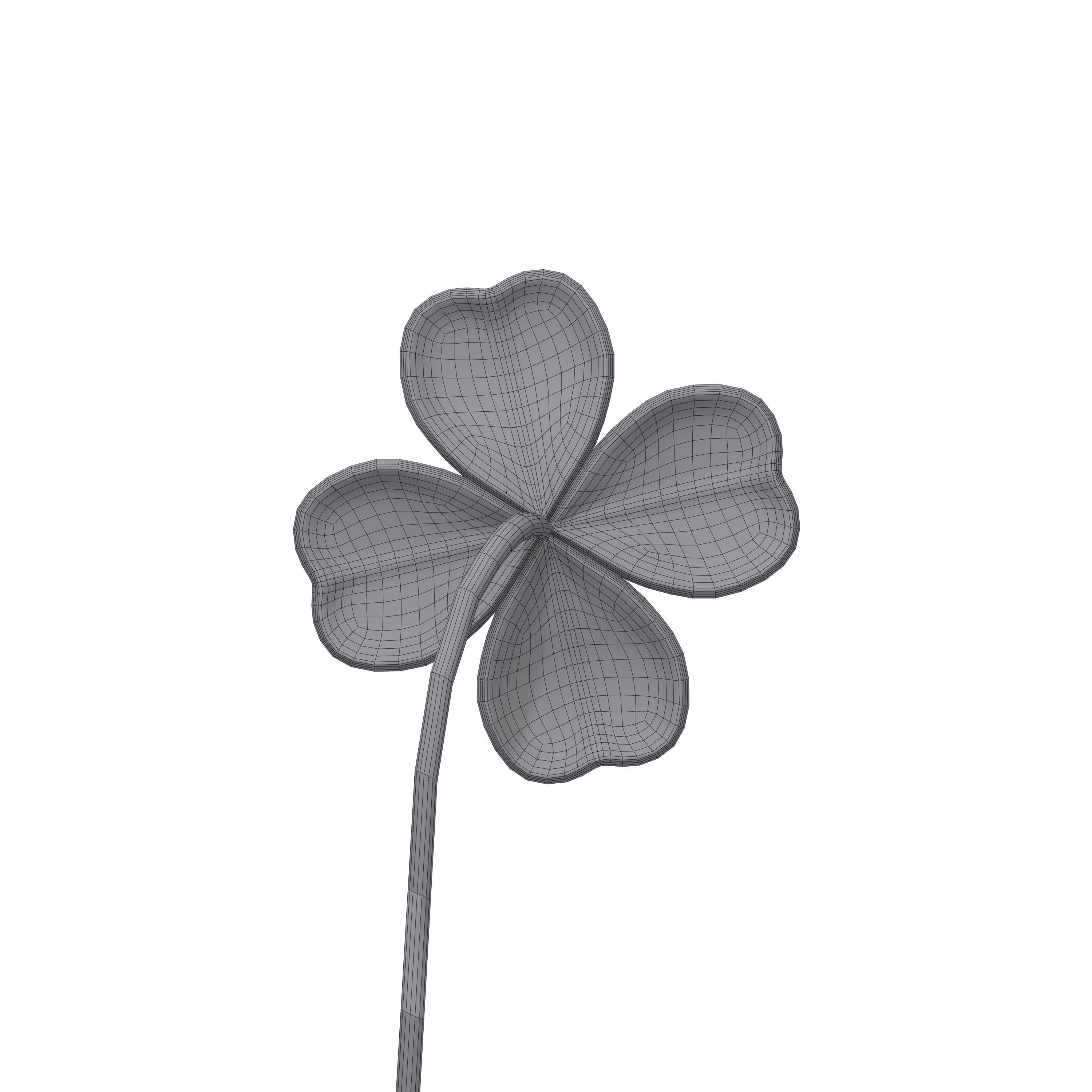 Clover Cartoon 3D model_6
