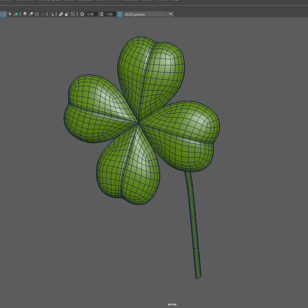 Clover Cartoon 3D model_13