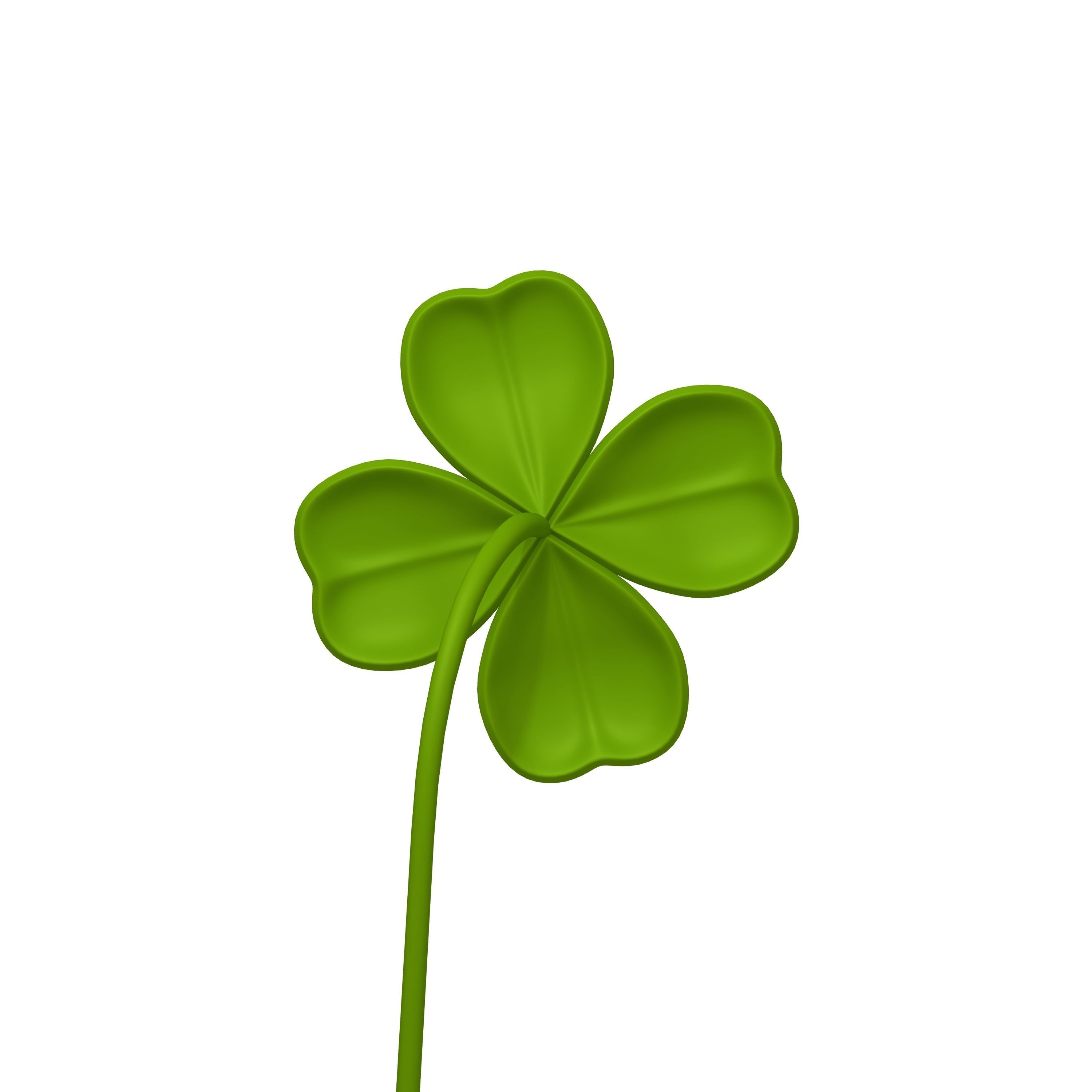 Clover Cartoon 3D model_2