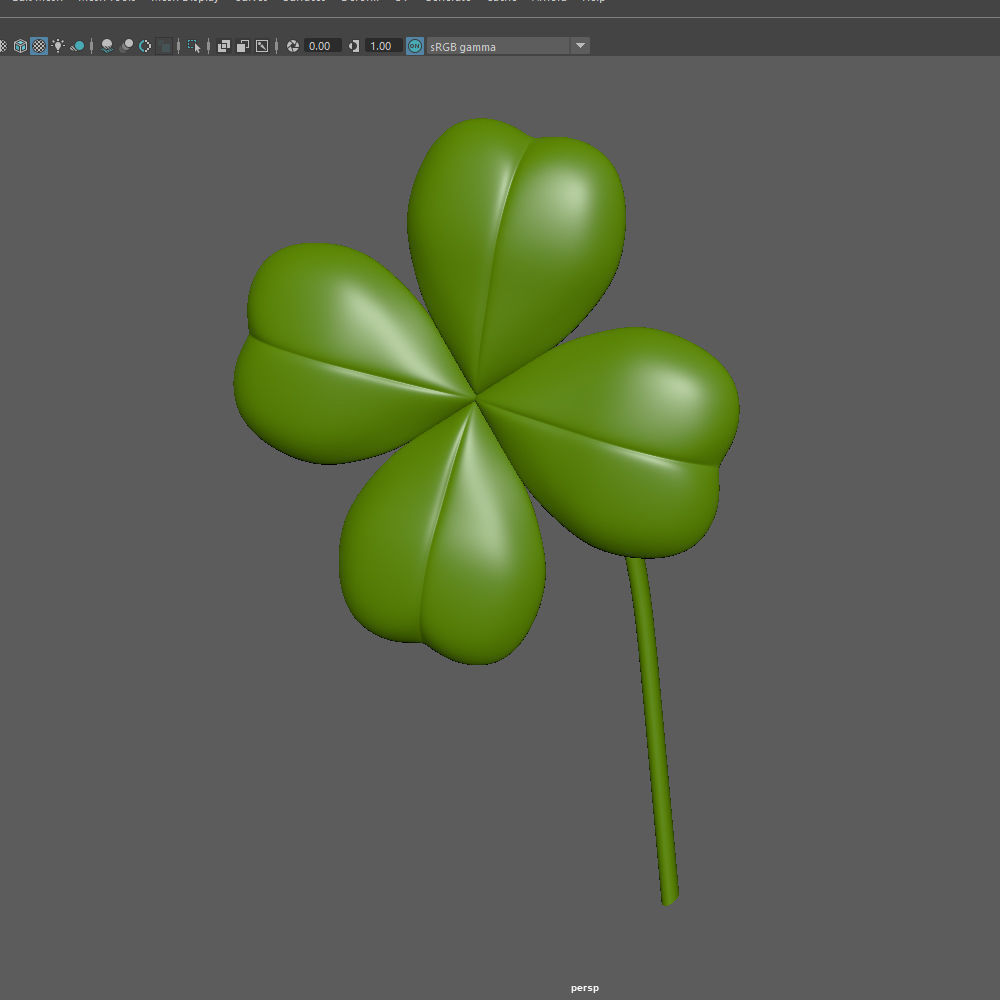 Clover Cartoon 3D model_12