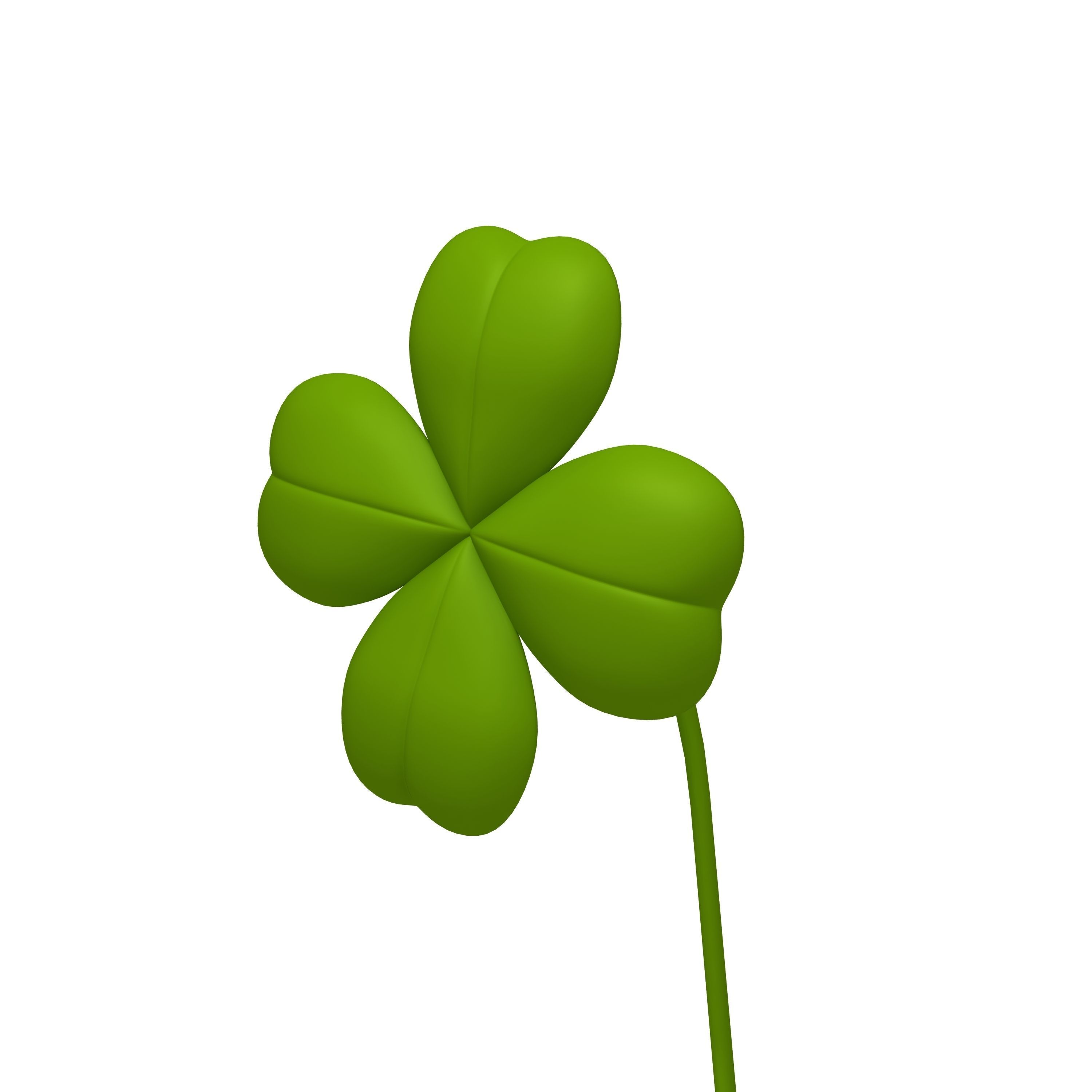 Clover Cartoon 3D model_3