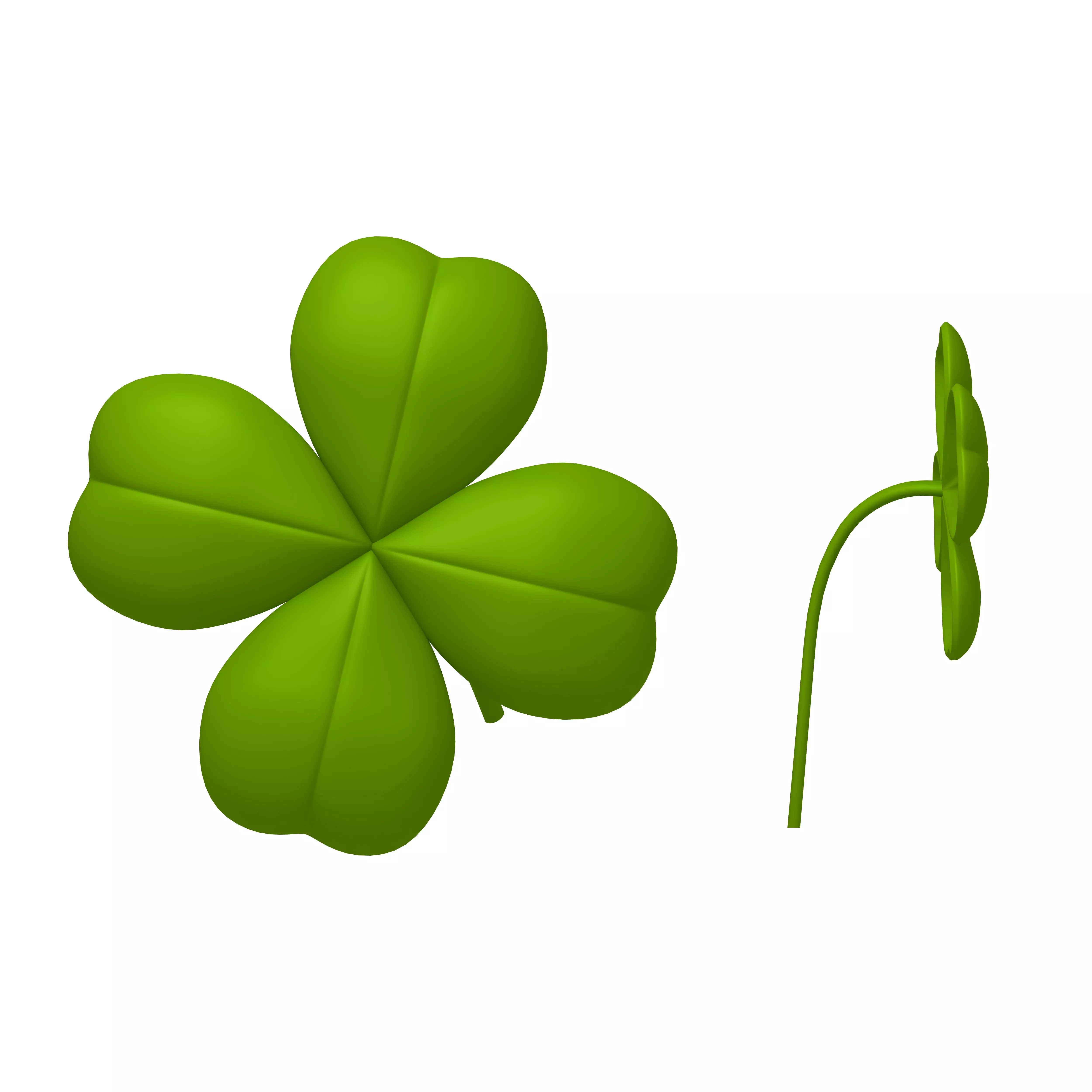 Clover Cartoon 3D model_0