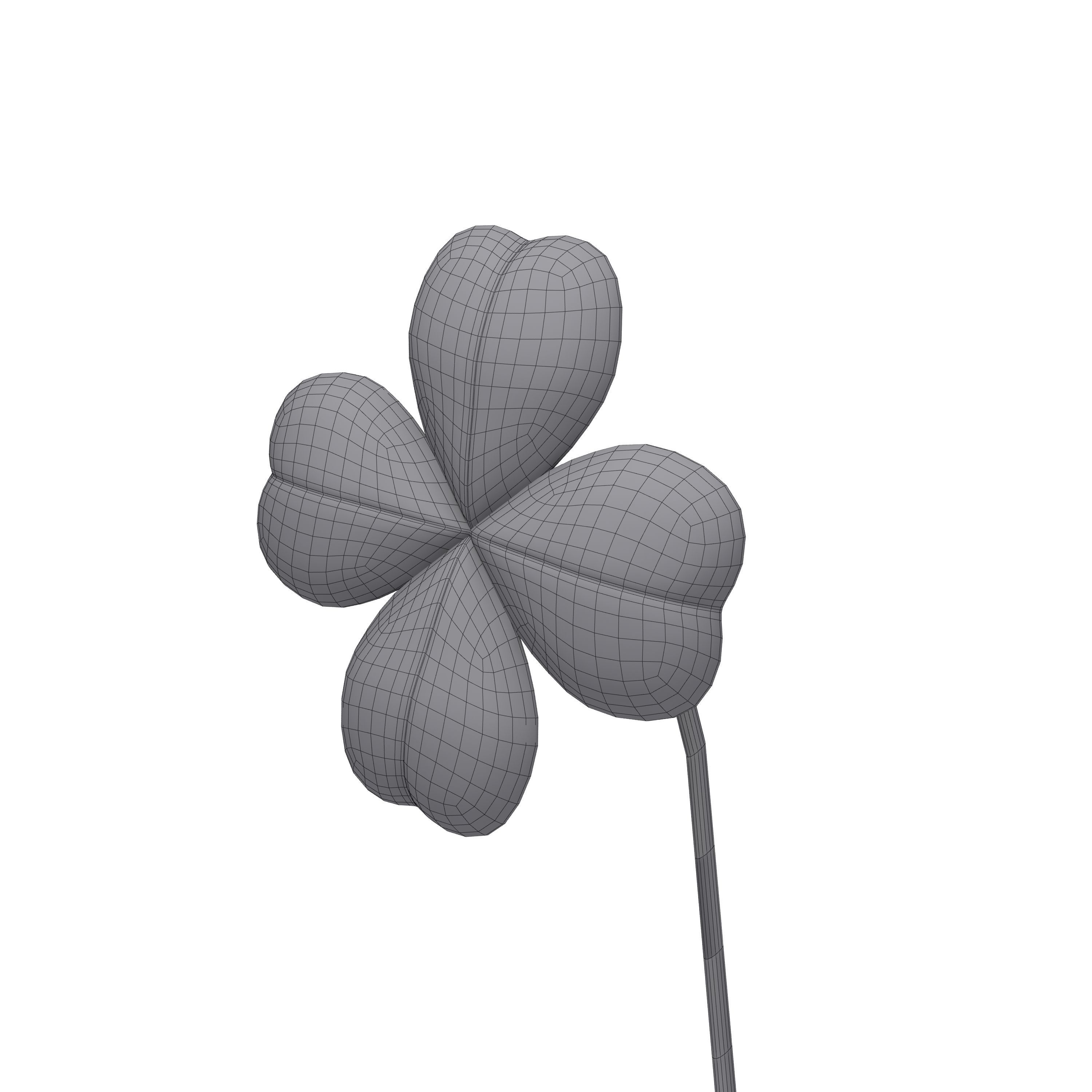 Clover Cartoon 3D model_7