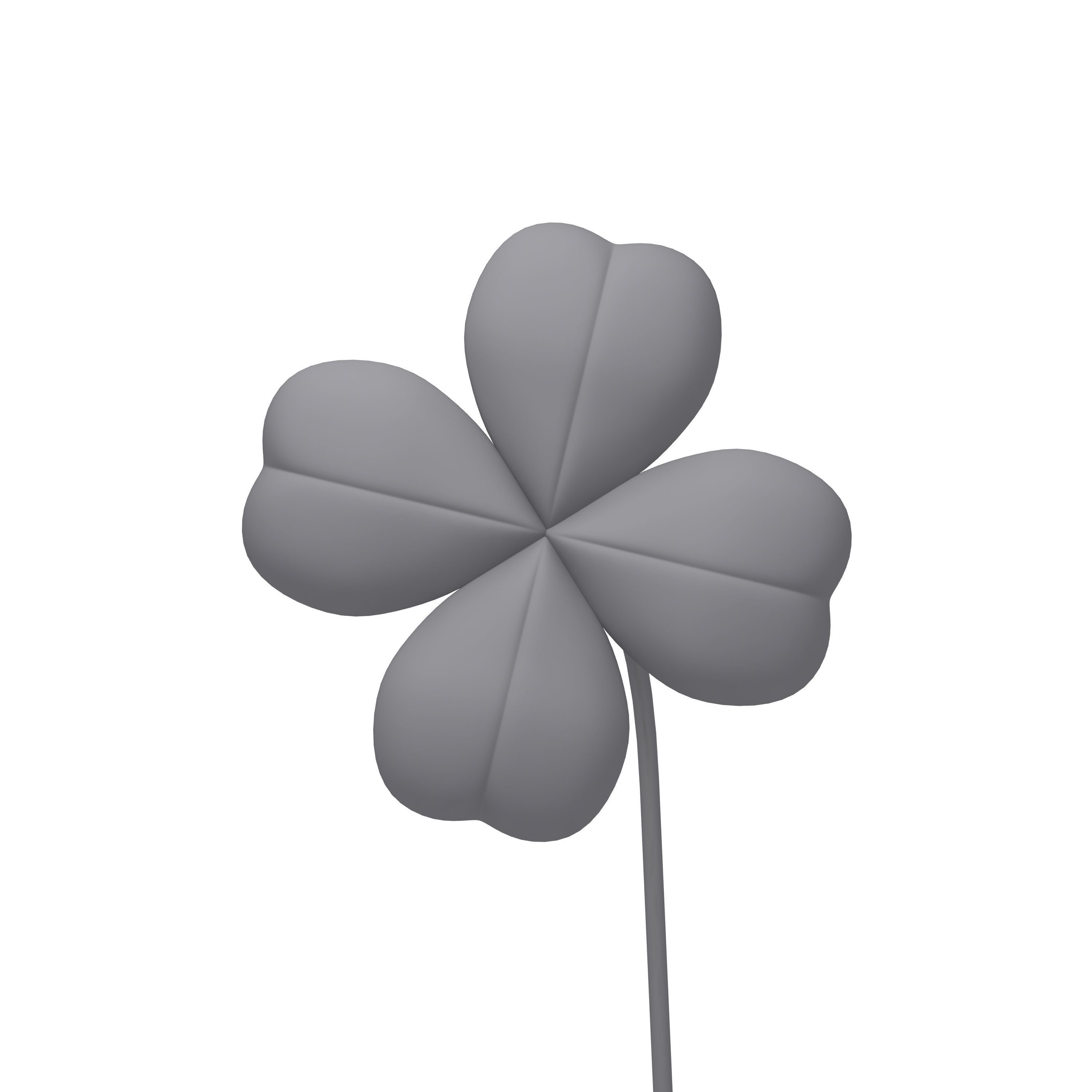Clover Cartoon 3D model_8
