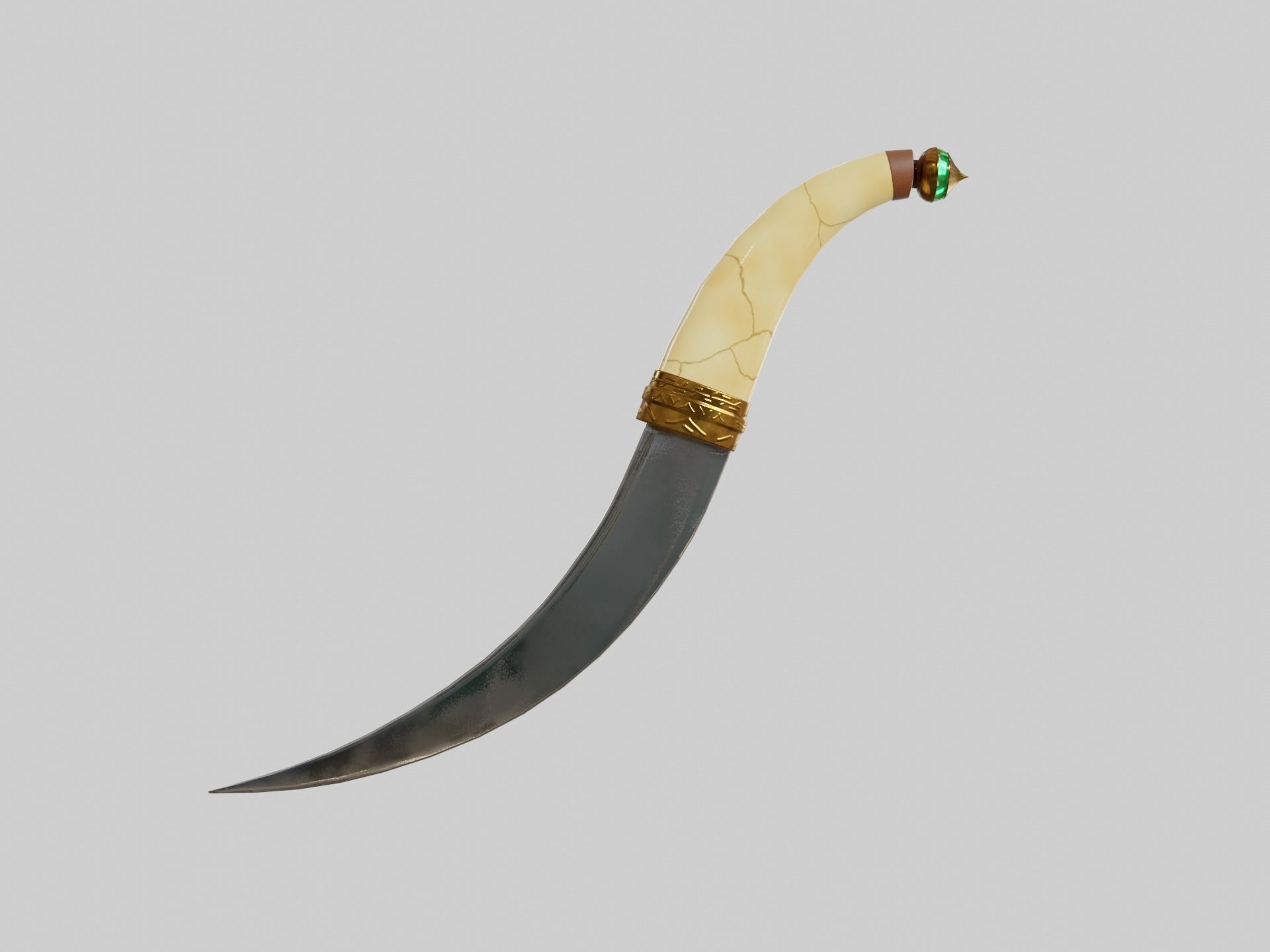 Arabian Dagger LP Low-poly 3D model_15