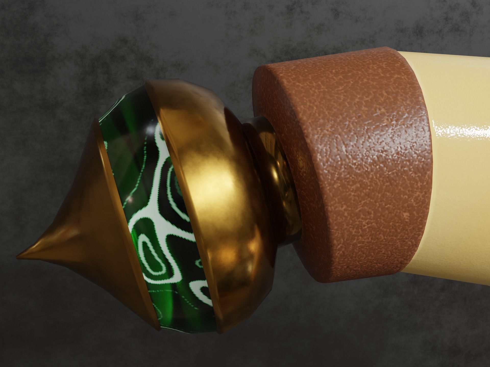 Arabian Dagger LP Low-poly 3D model_2