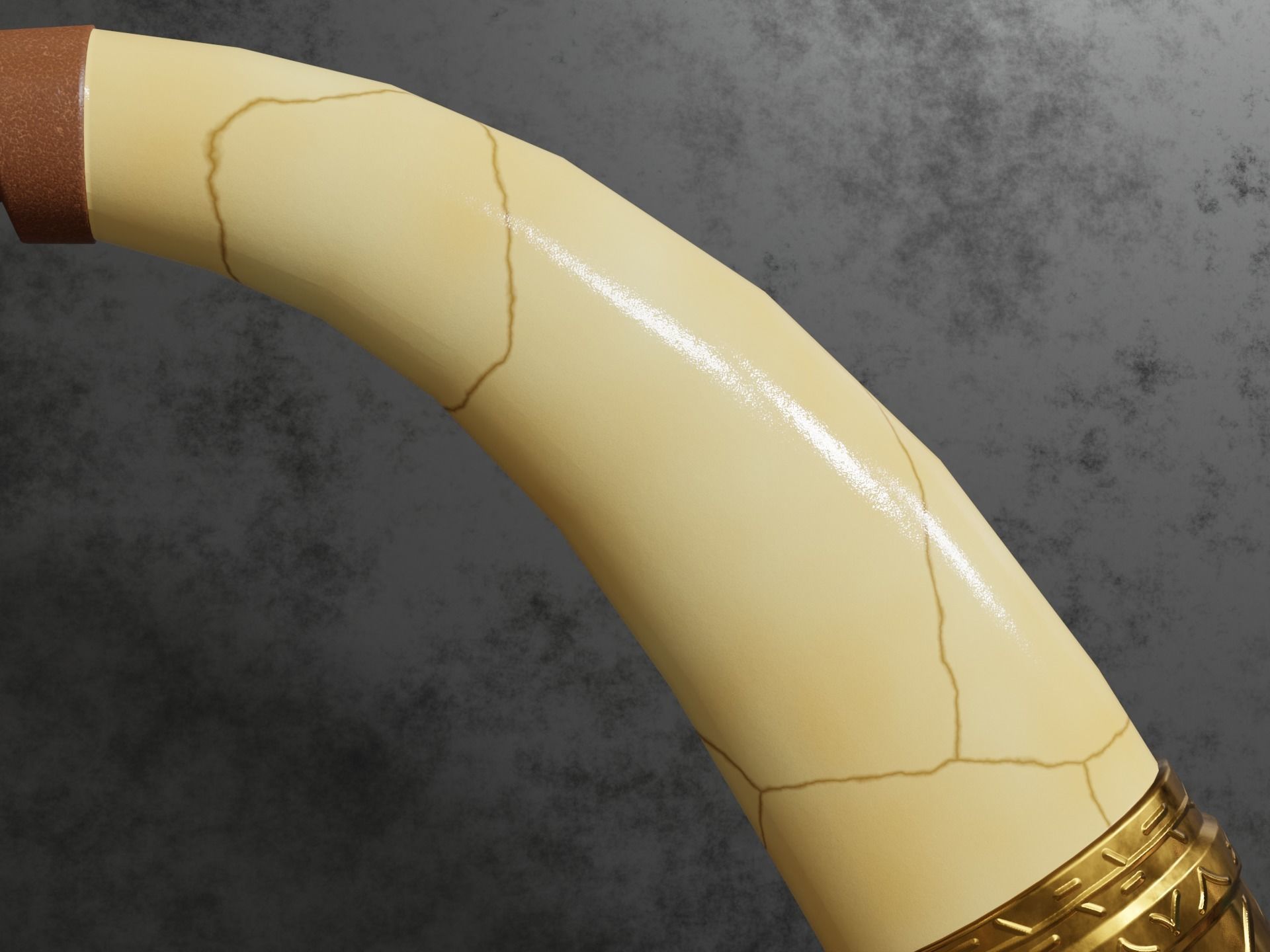 Arabian Dagger LP Low-poly 3D model_3
