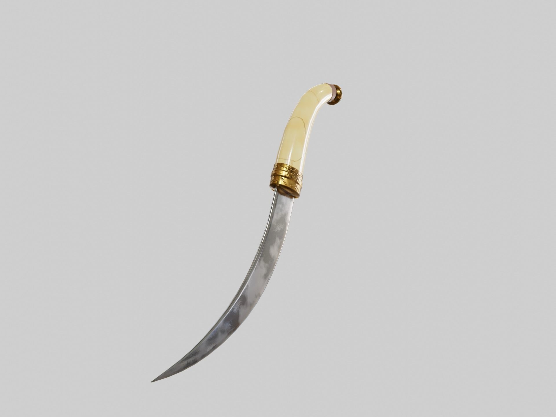 Arabian Dagger LP Low-poly 3D model_17
