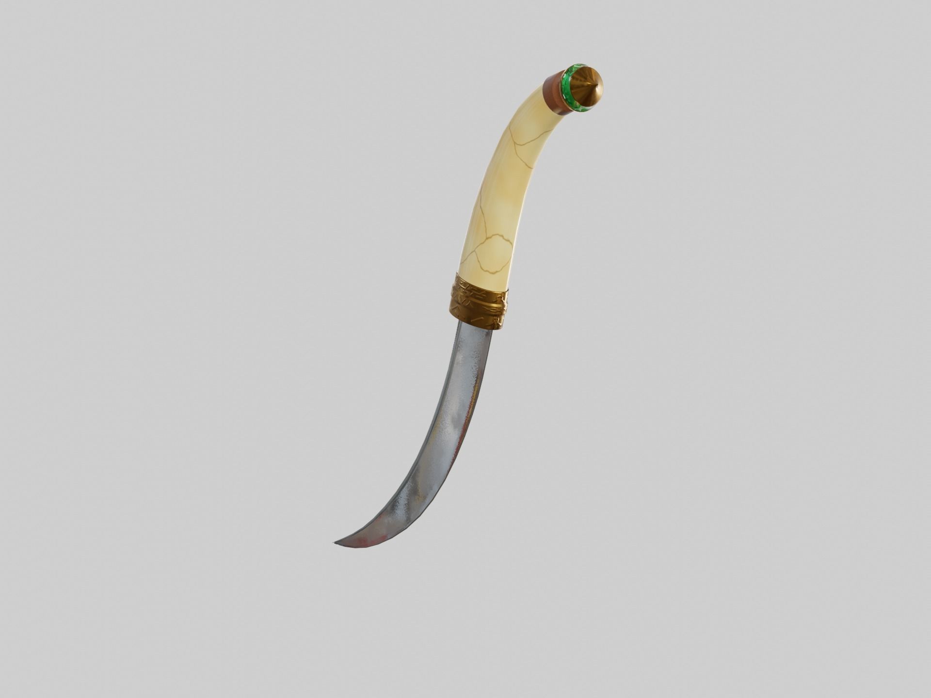 Arabian Dagger LP Low-poly 3D model_13