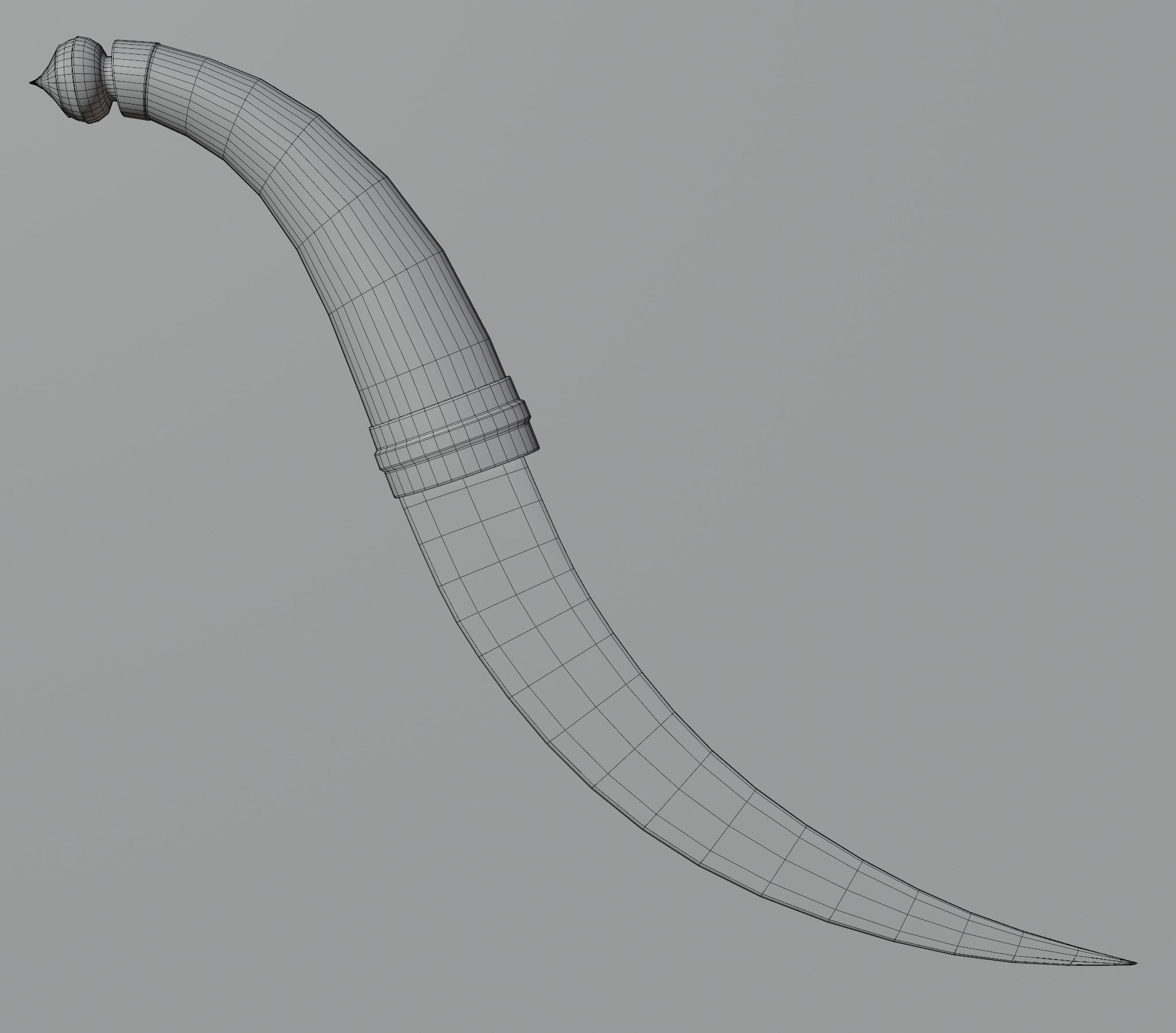 Arabian Dagger LP Low-poly 3D model_7