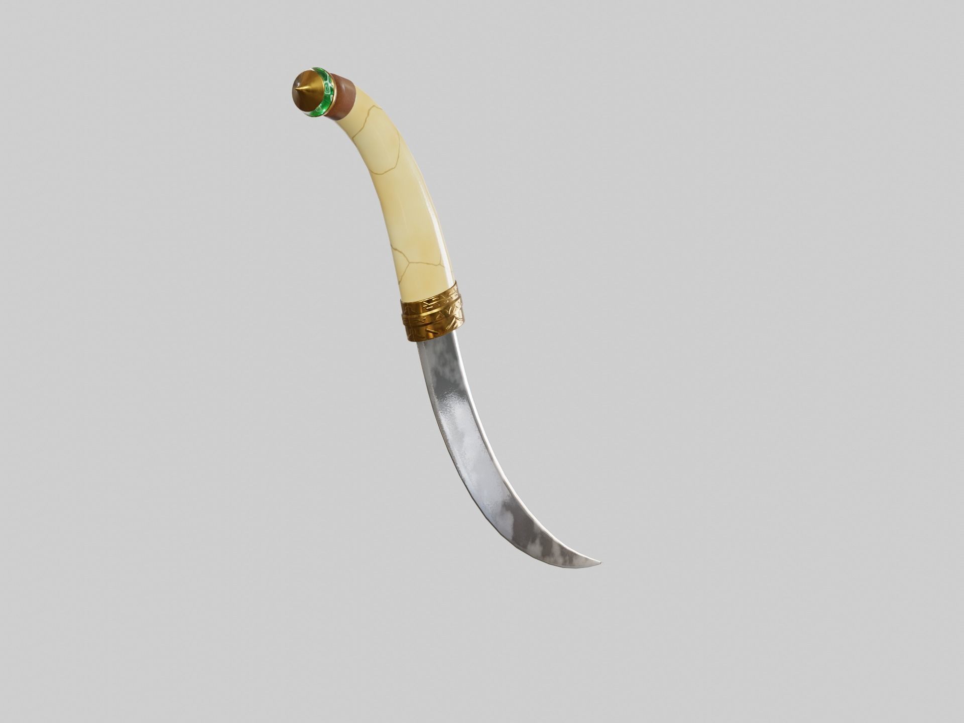 Arabian Dagger LP Low-poly 3D model_11