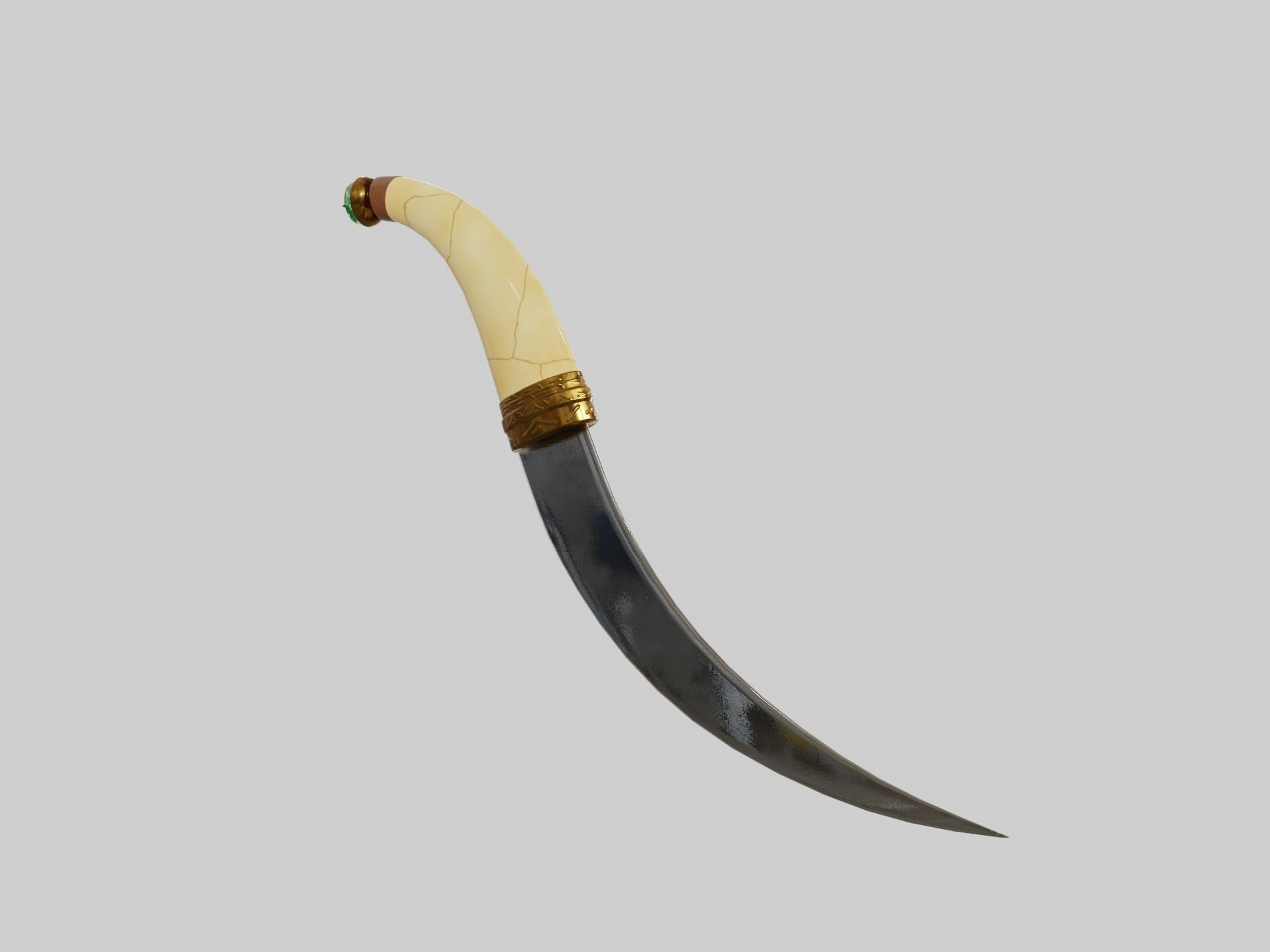 Arabian Dagger LP Low-poly 3D model_20