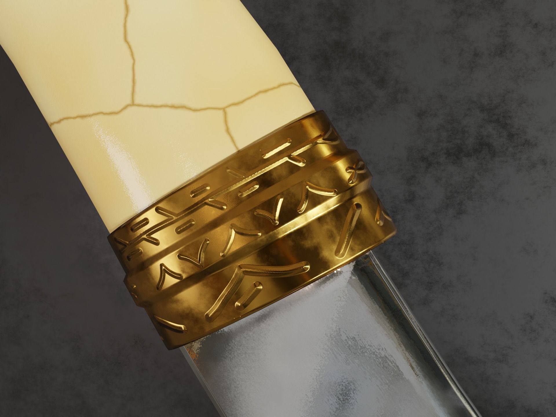 Arabian Dagger LP Low-poly 3D model_4