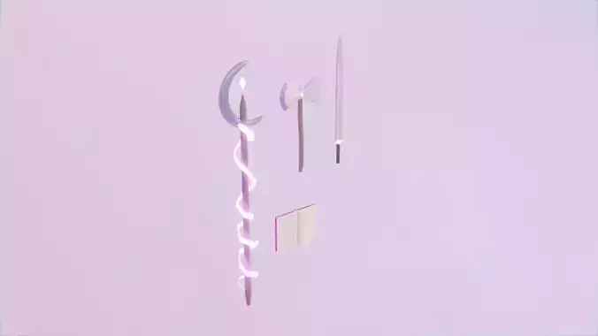 Fantasy Weapons - Low Poly Style