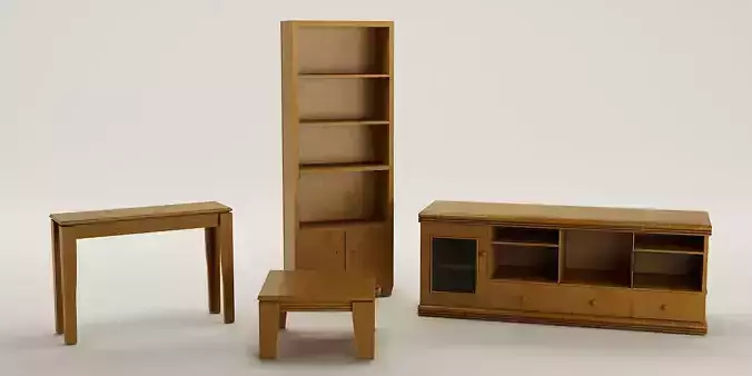  SET OF ROOM FURNITURE RUSTIC