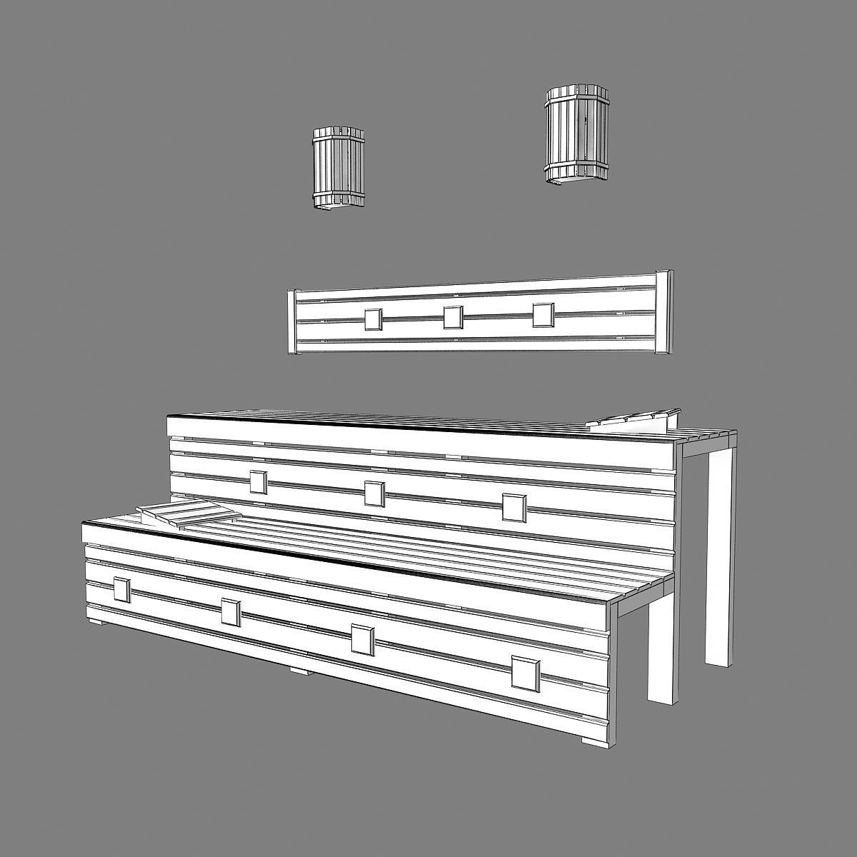 Sauna bench 02 3D model_12