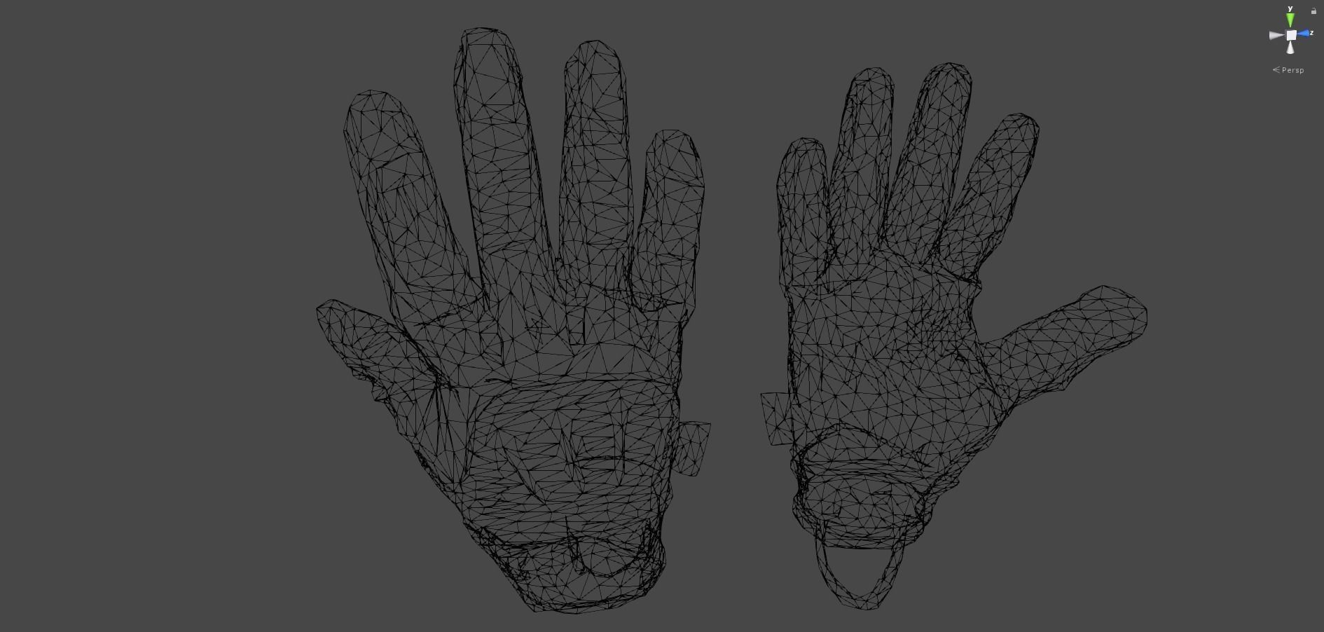 Tactical Sensor Gloves rigged Low-poly 3D model_2