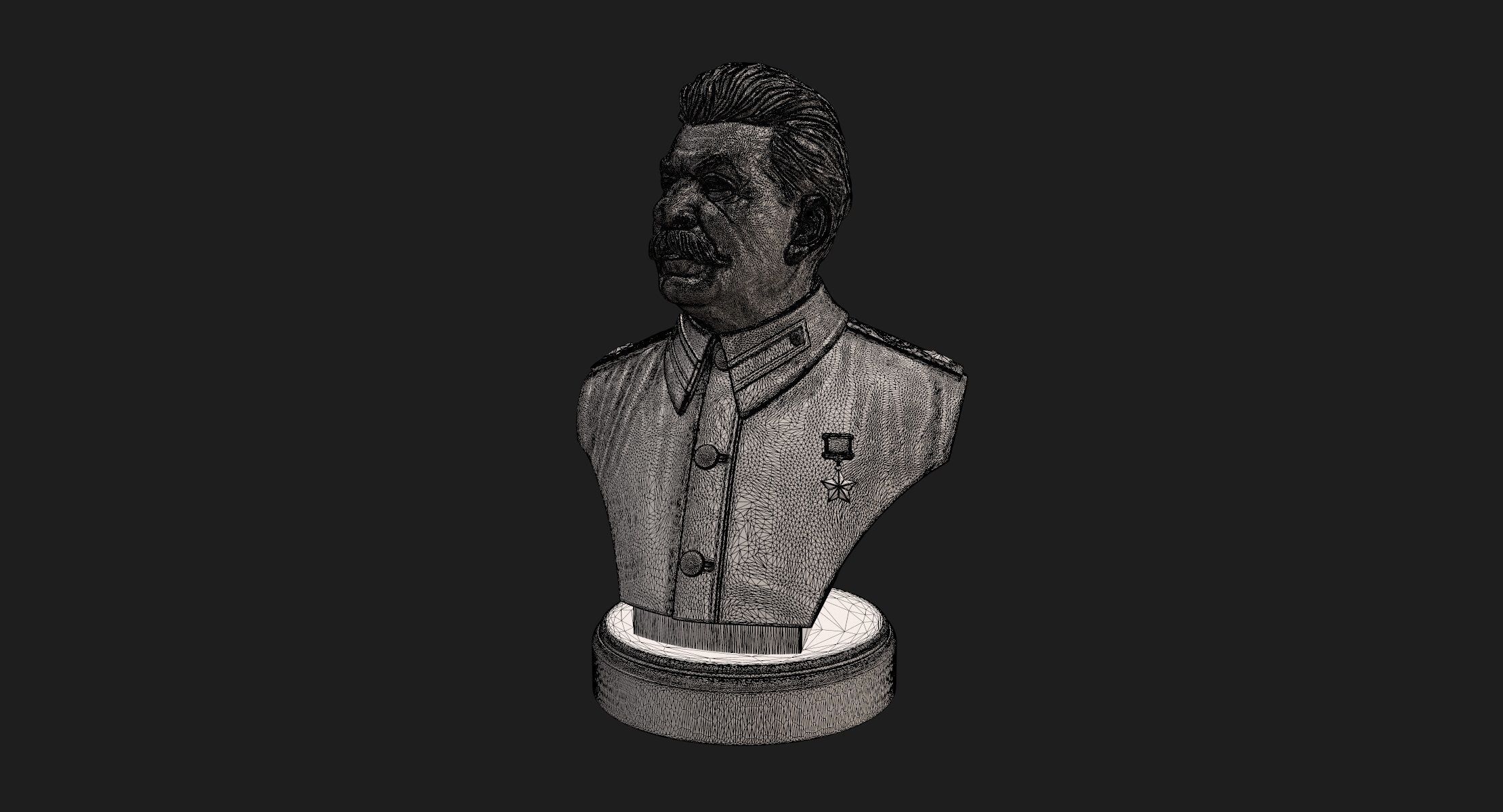 Stalin Bust 3D print model_10