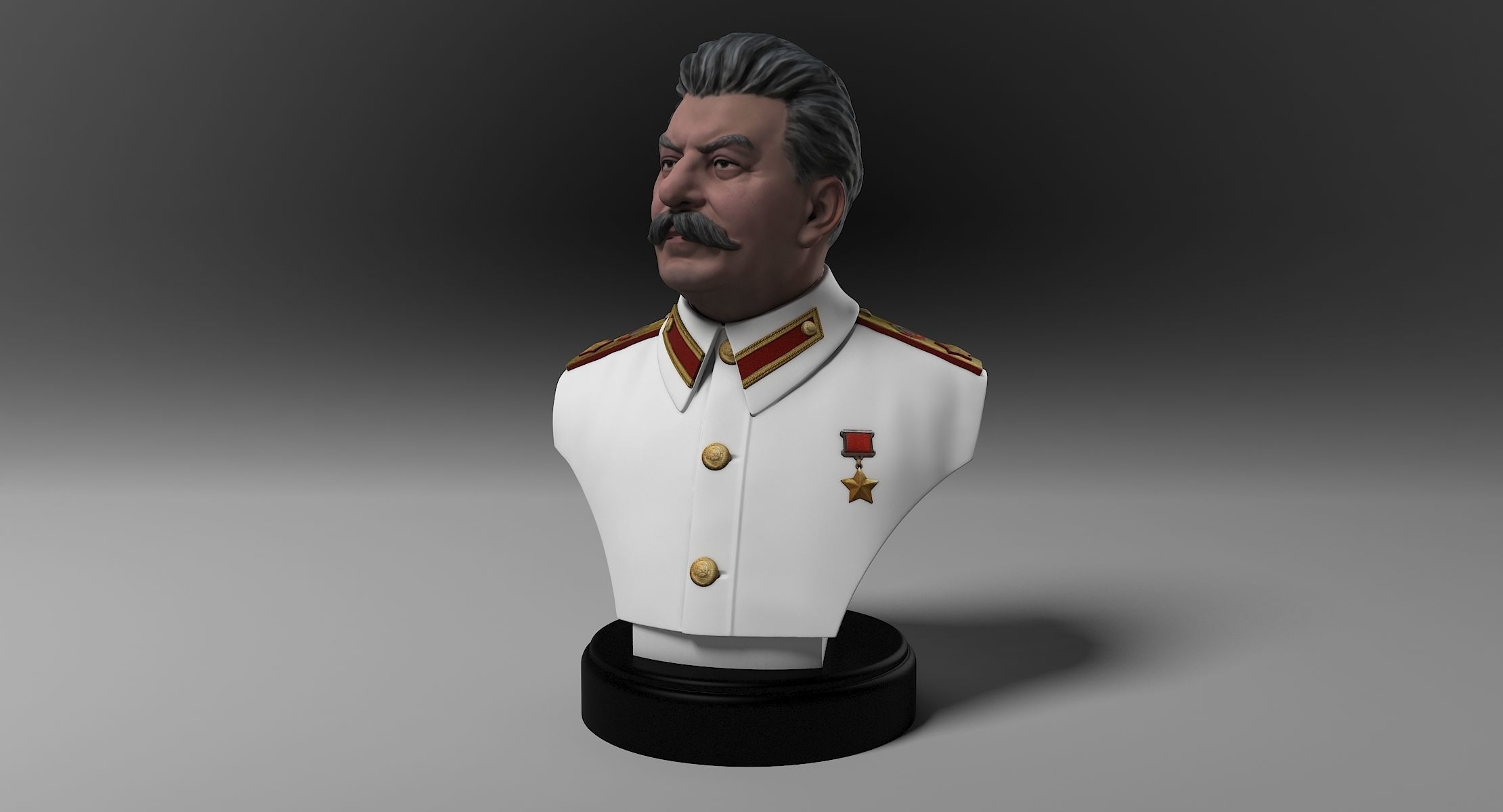Stalin Bust 3D print model_0