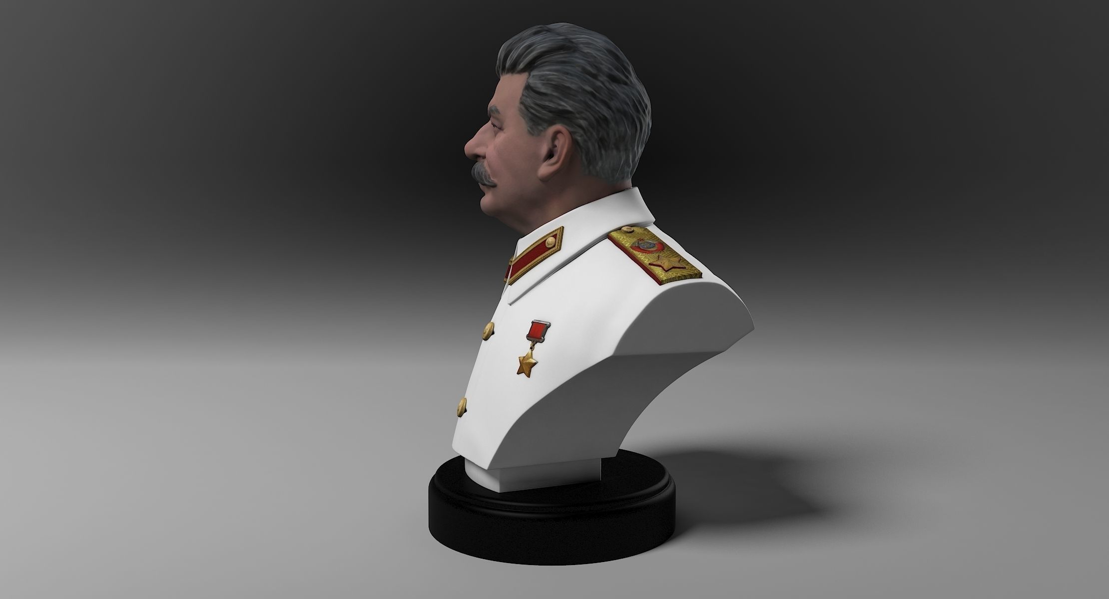 Stalin Bust 3D print model_1