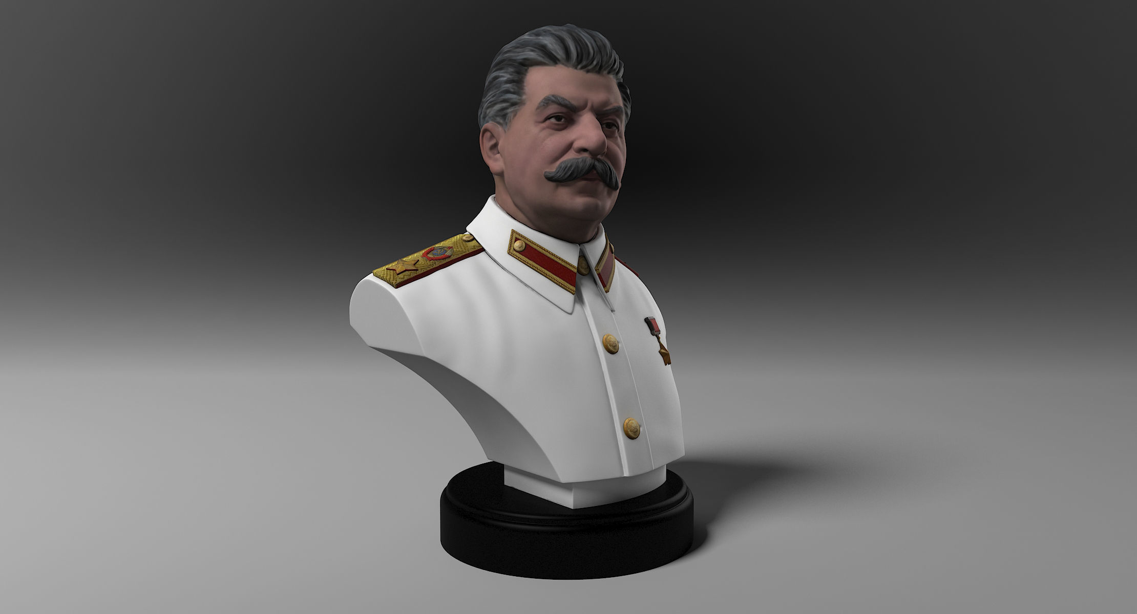 Stalin Bust 3D print model_5