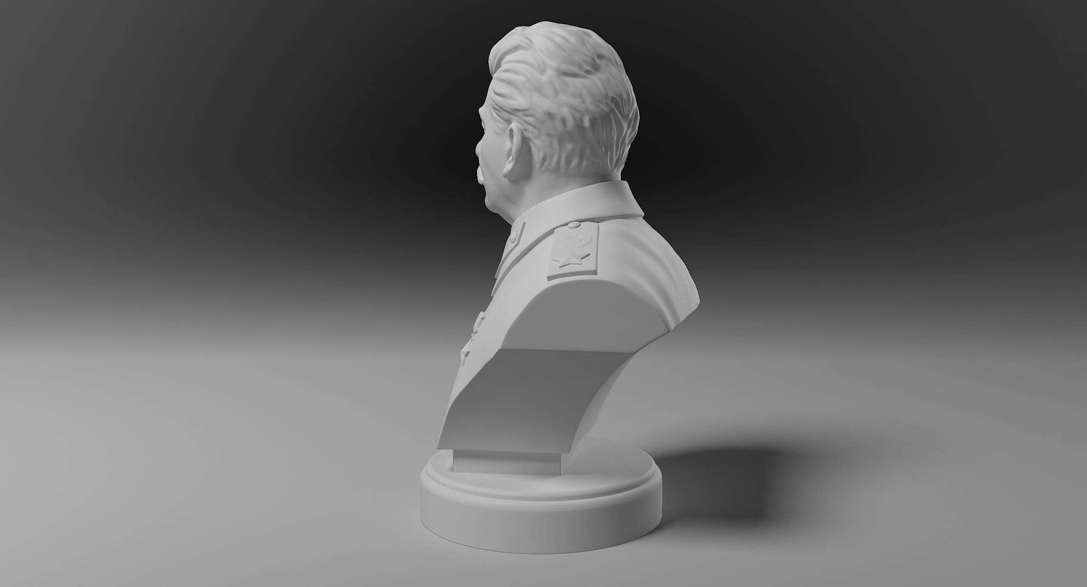 Stalin Bust 3D print model_7