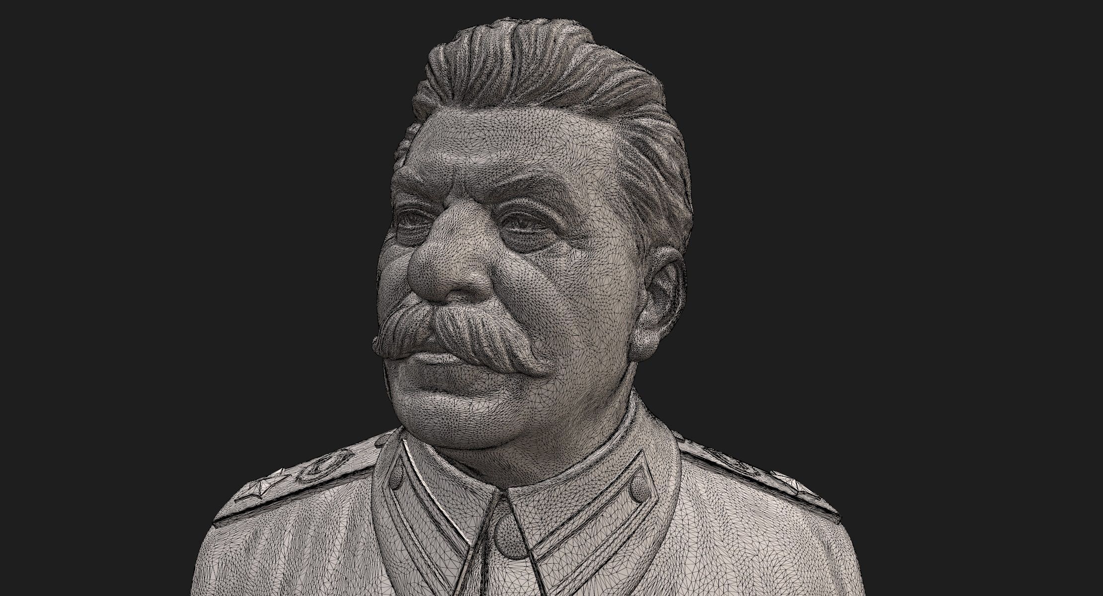 Stalin Bust 3D print model_12