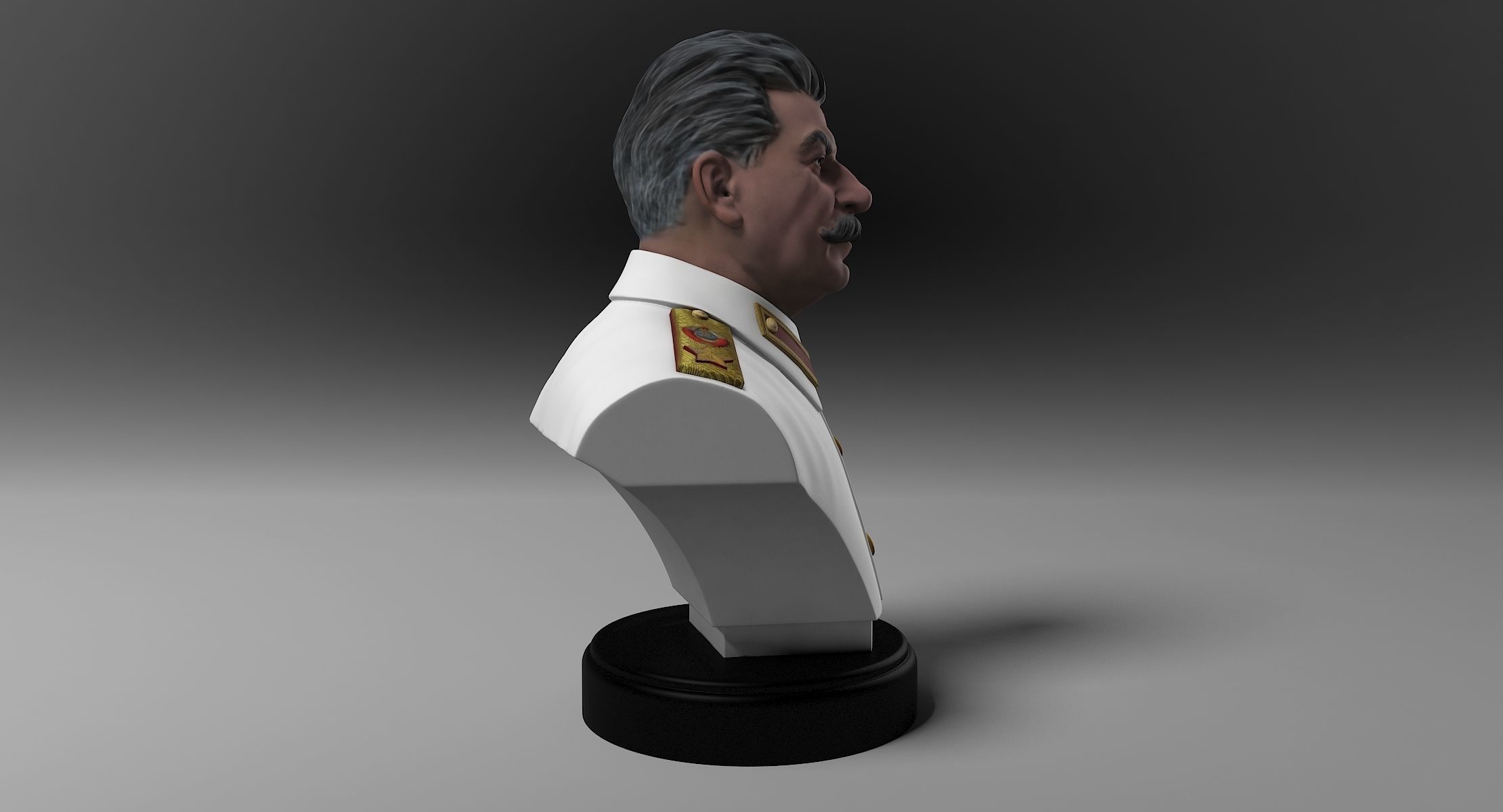 Stalin Bust 3D print model_4