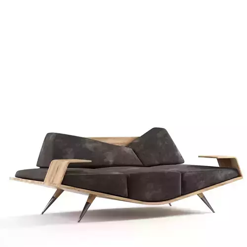 SofaMG modern sofa made of wood and leather