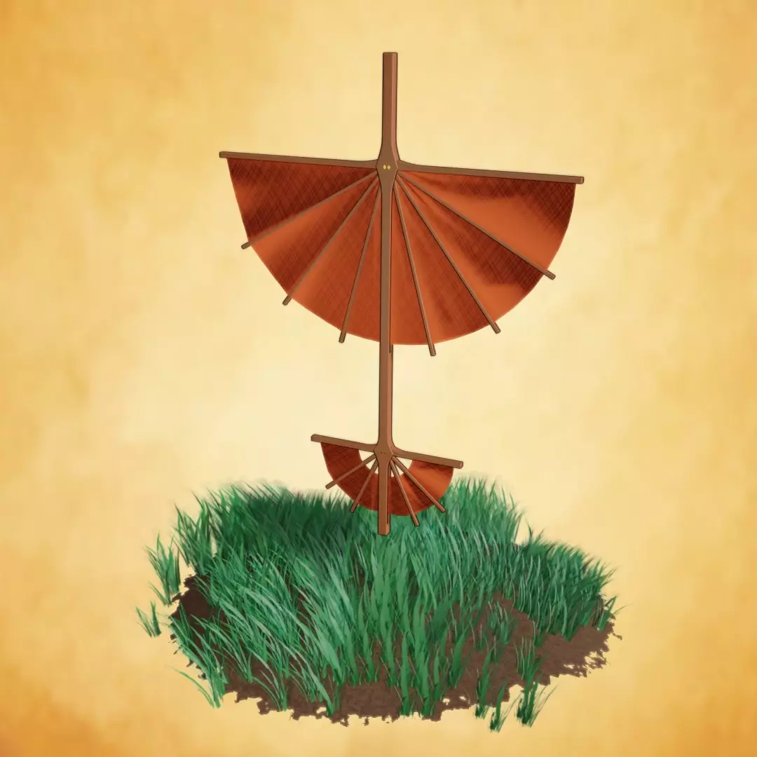 Aangs Staff 3D model_0