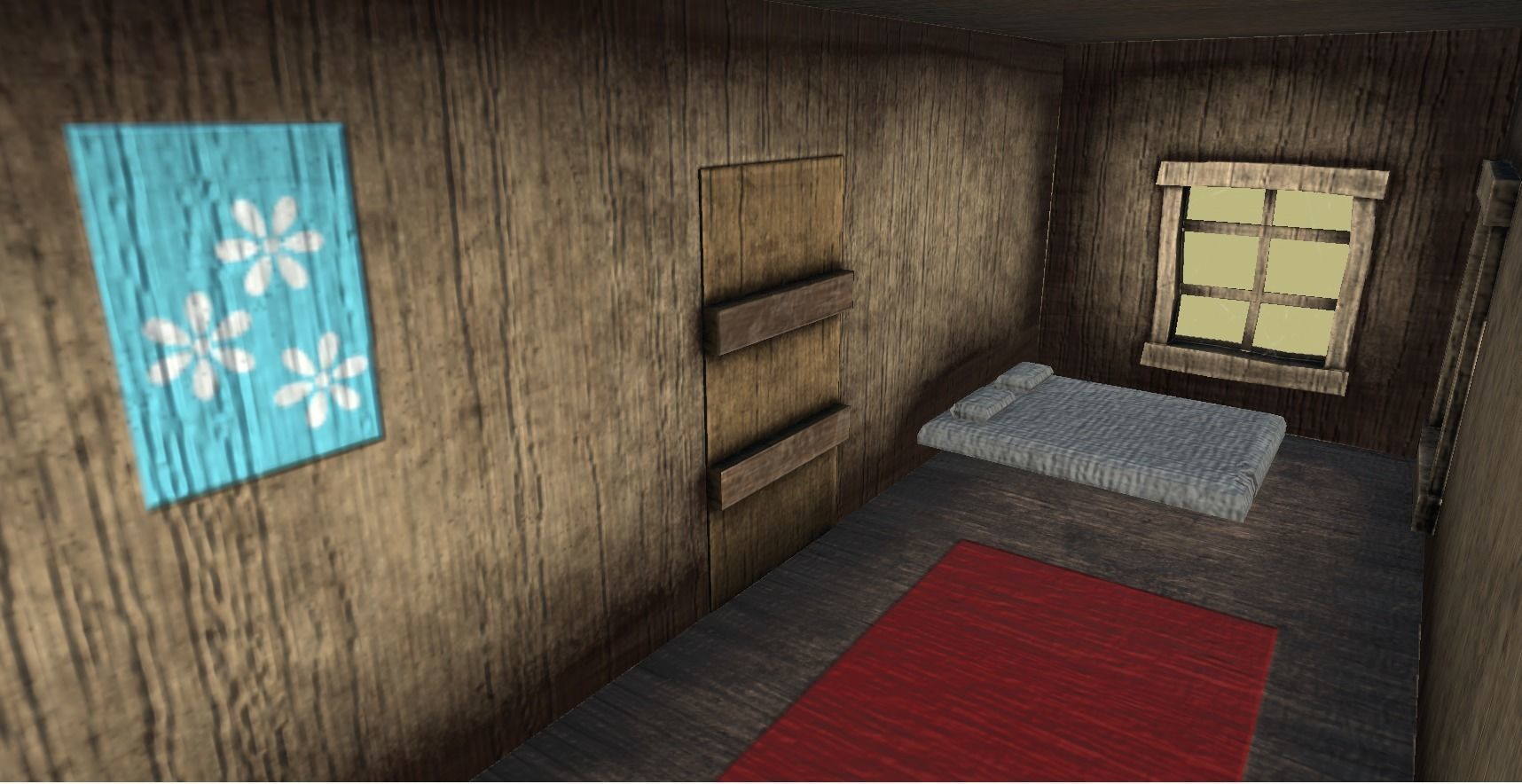 Western Hotel - Wild West - Building Backdrop Full Perm Low-poly 3D model_12