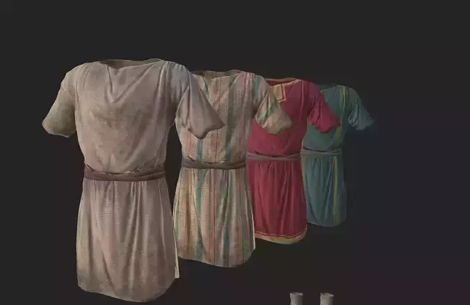 Roman guard man tunic Low-poly 3D model