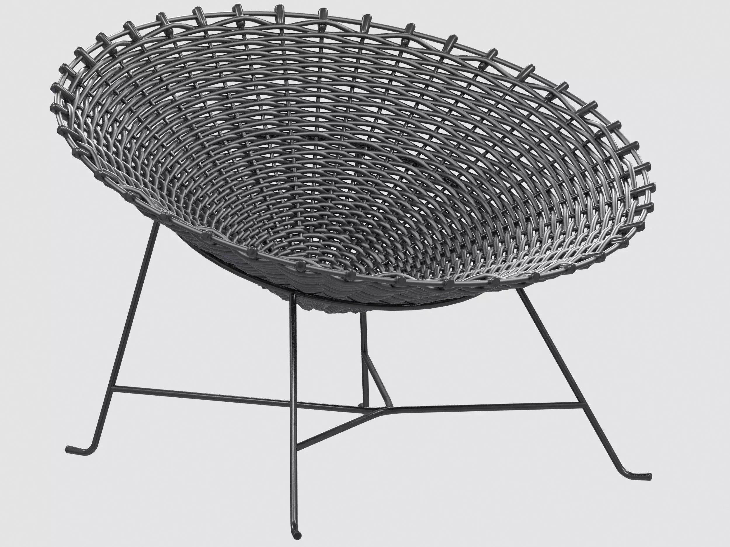 Sweet 27 armchair Gervasoni Low-poly 3D model_0