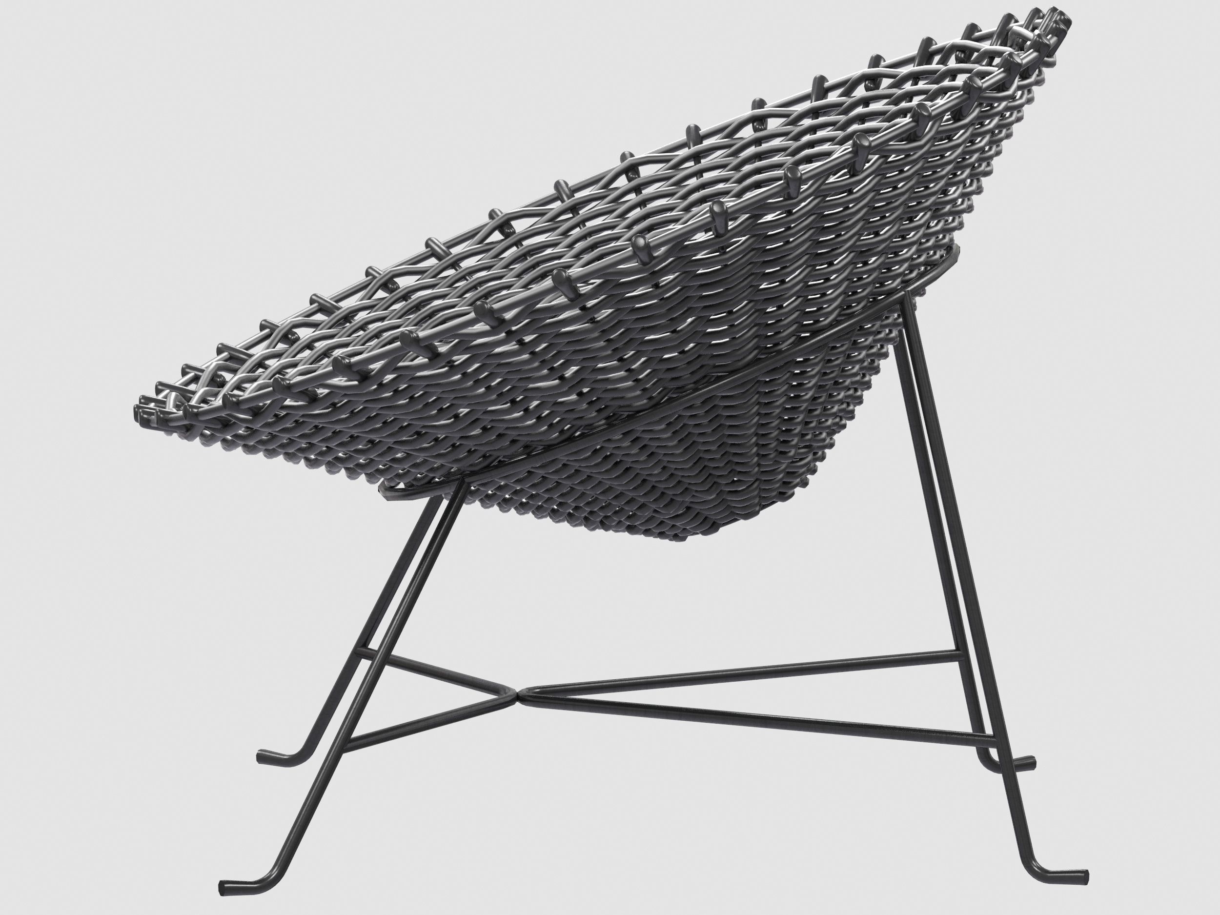 Sweet 27 armchair Gervasoni Low-poly 3D model_3