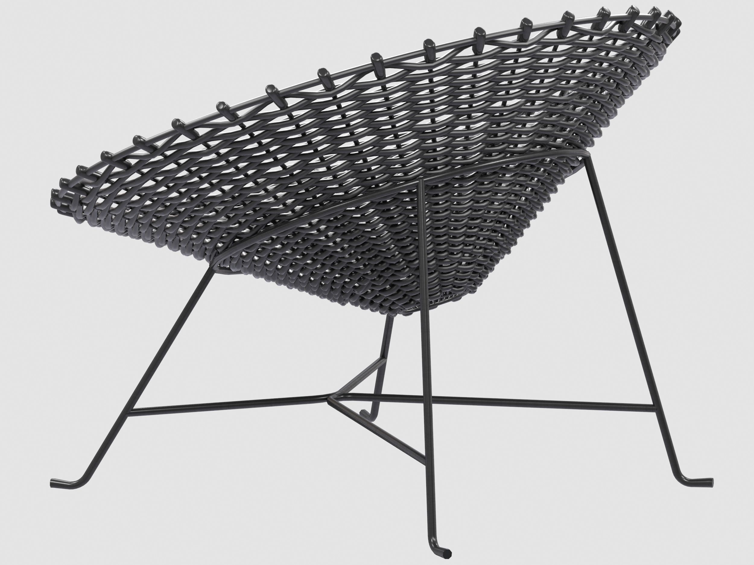 Sweet 27 armchair Gervasoni Low-poly 3D model_4