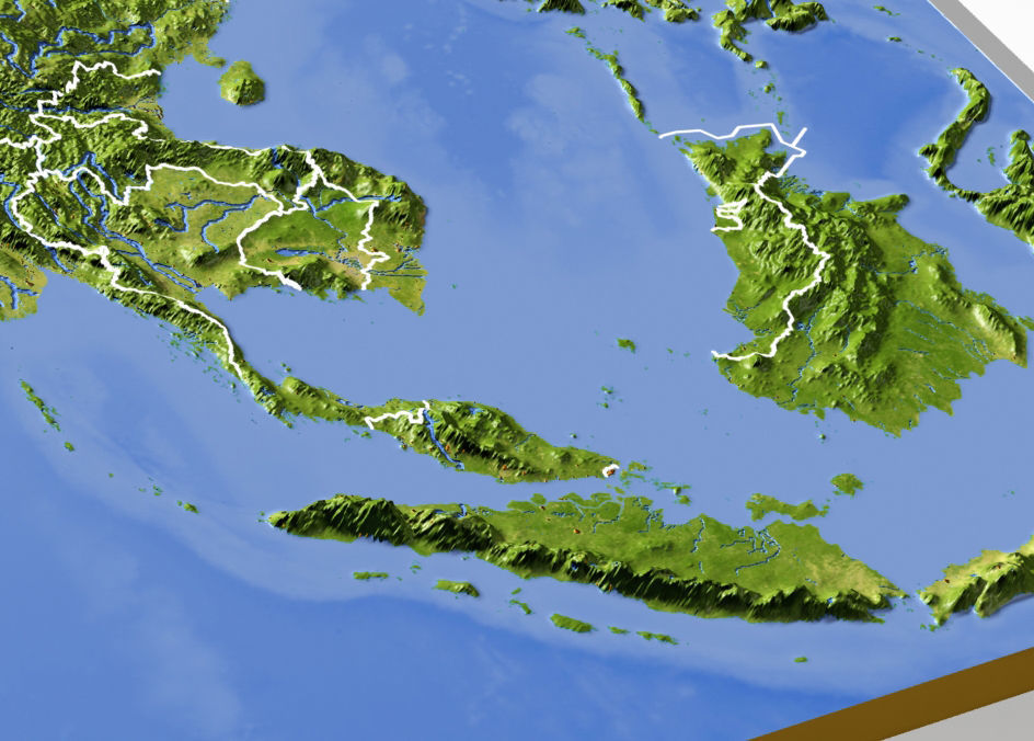 Asia High resolution 3D relief maps 3D model_4