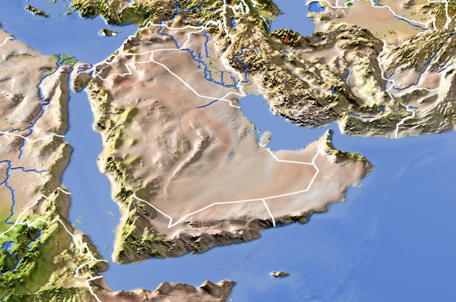 Asia High resolution 3D relief maps 3D model_1