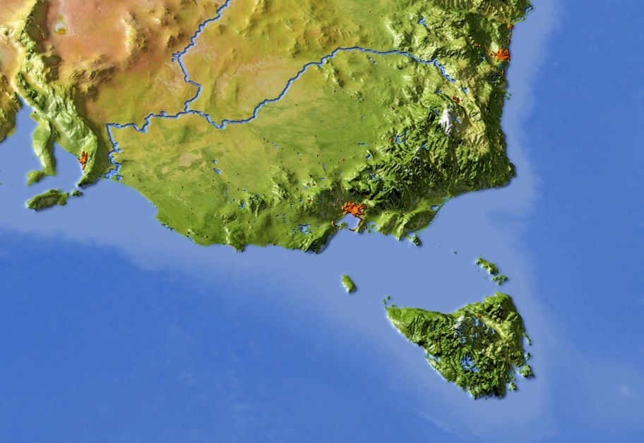 Australia High resolution 3D relief maps 3D model_2