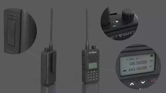 Walkie Talkie Professional Low-poly 3D model