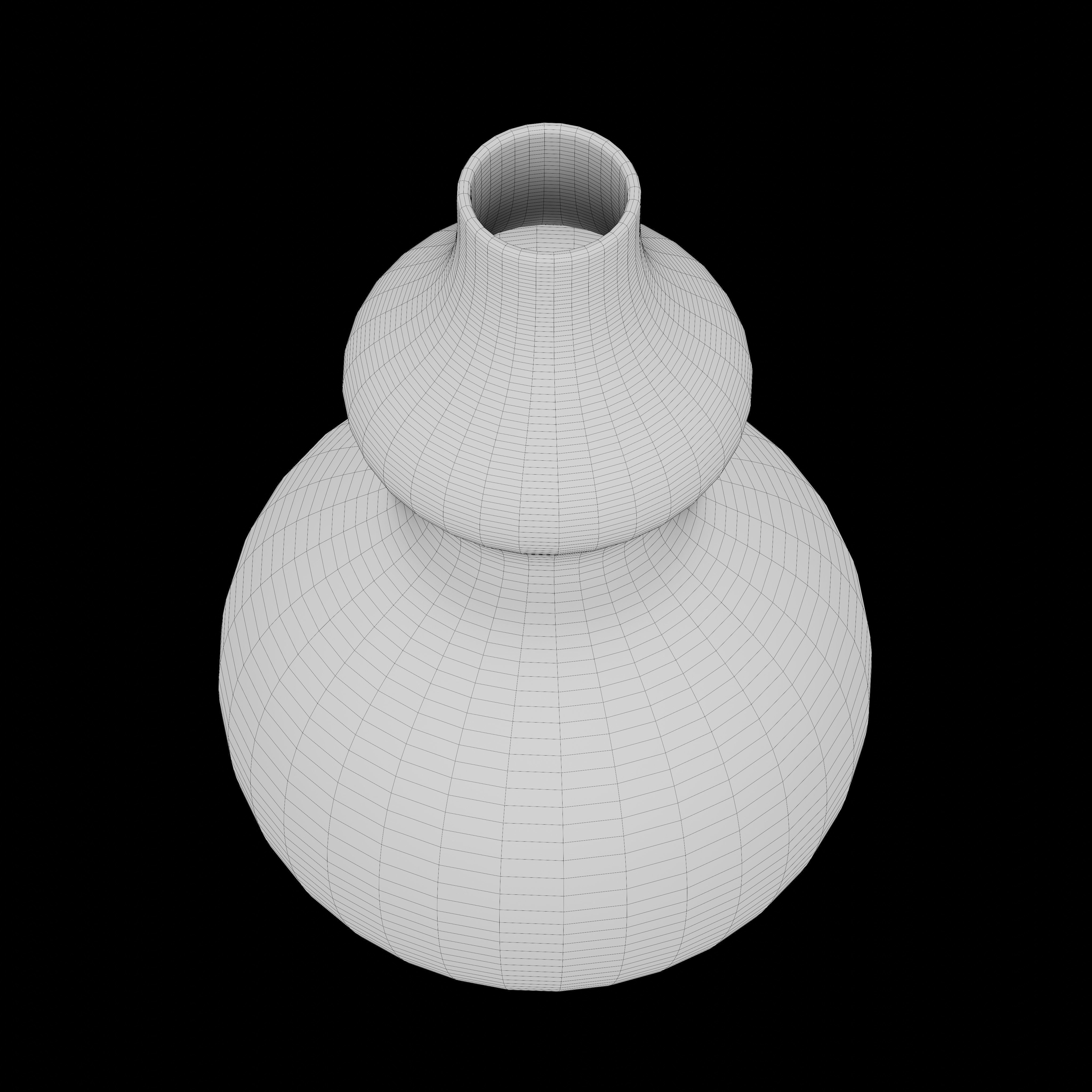 Vase37 vase with stripes 3D model_5