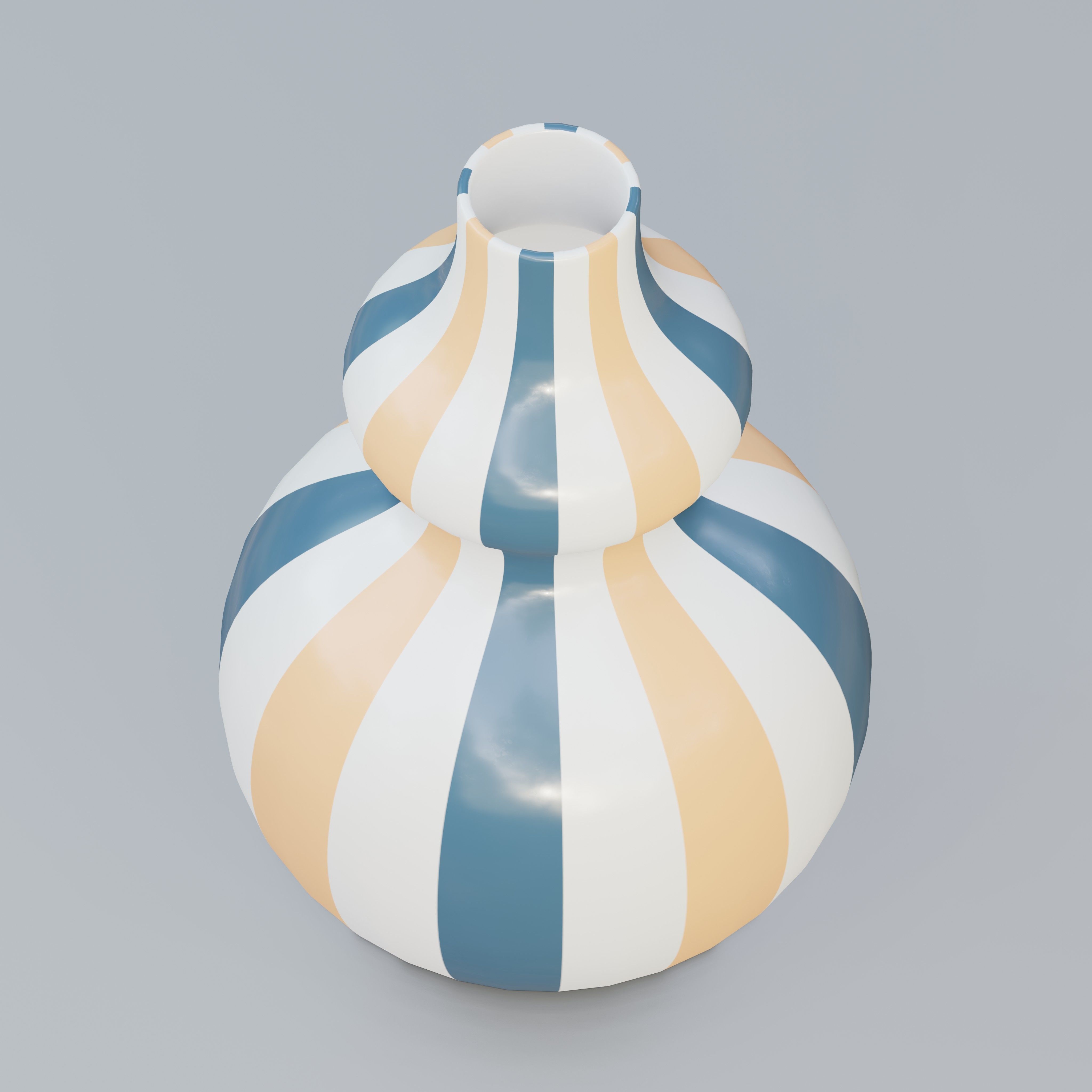 Vase37 vase with stripes 3D model_1