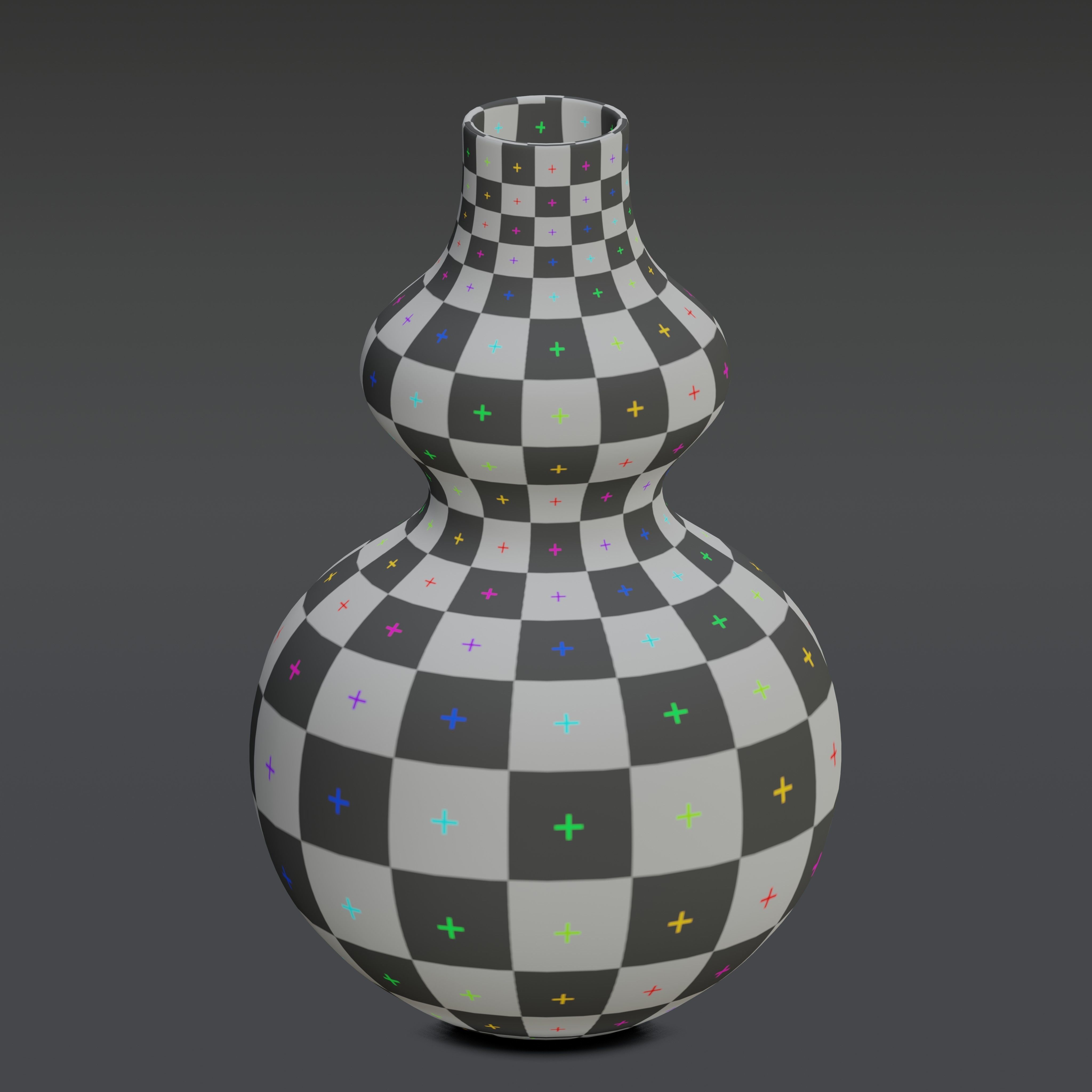 Vase37 vase with stripes 3D model_8